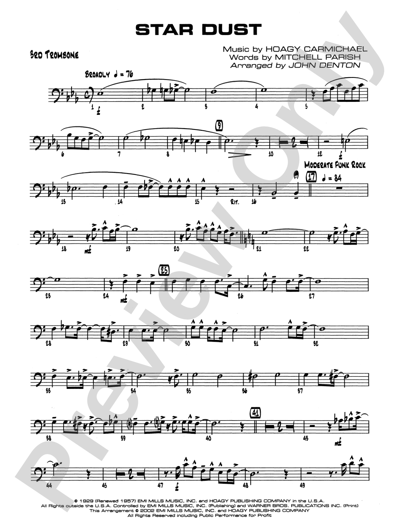 Star Dust: 3rd Trombone
