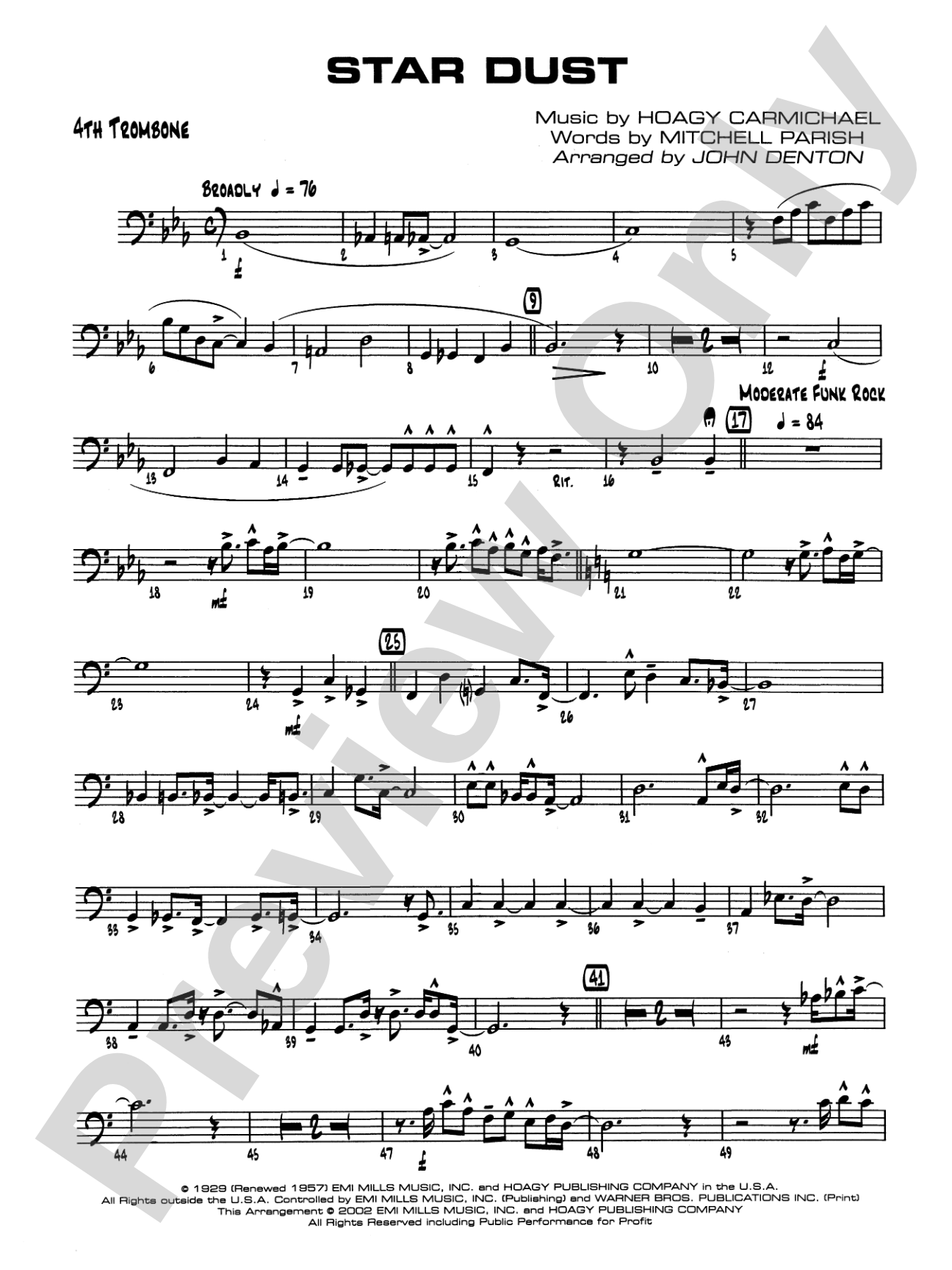 Star Dust: 4th Trombone