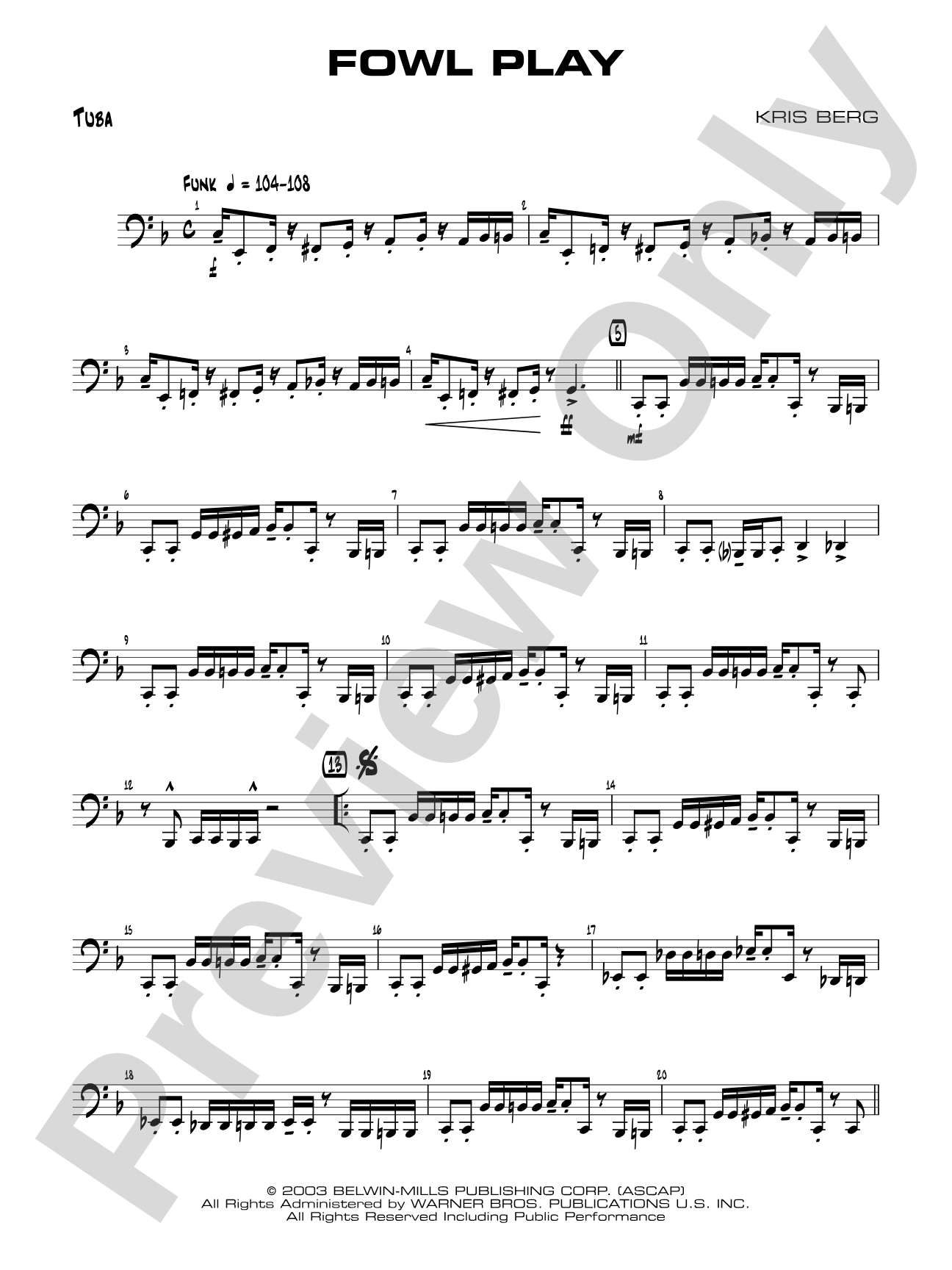 Fowl Play: Tuba