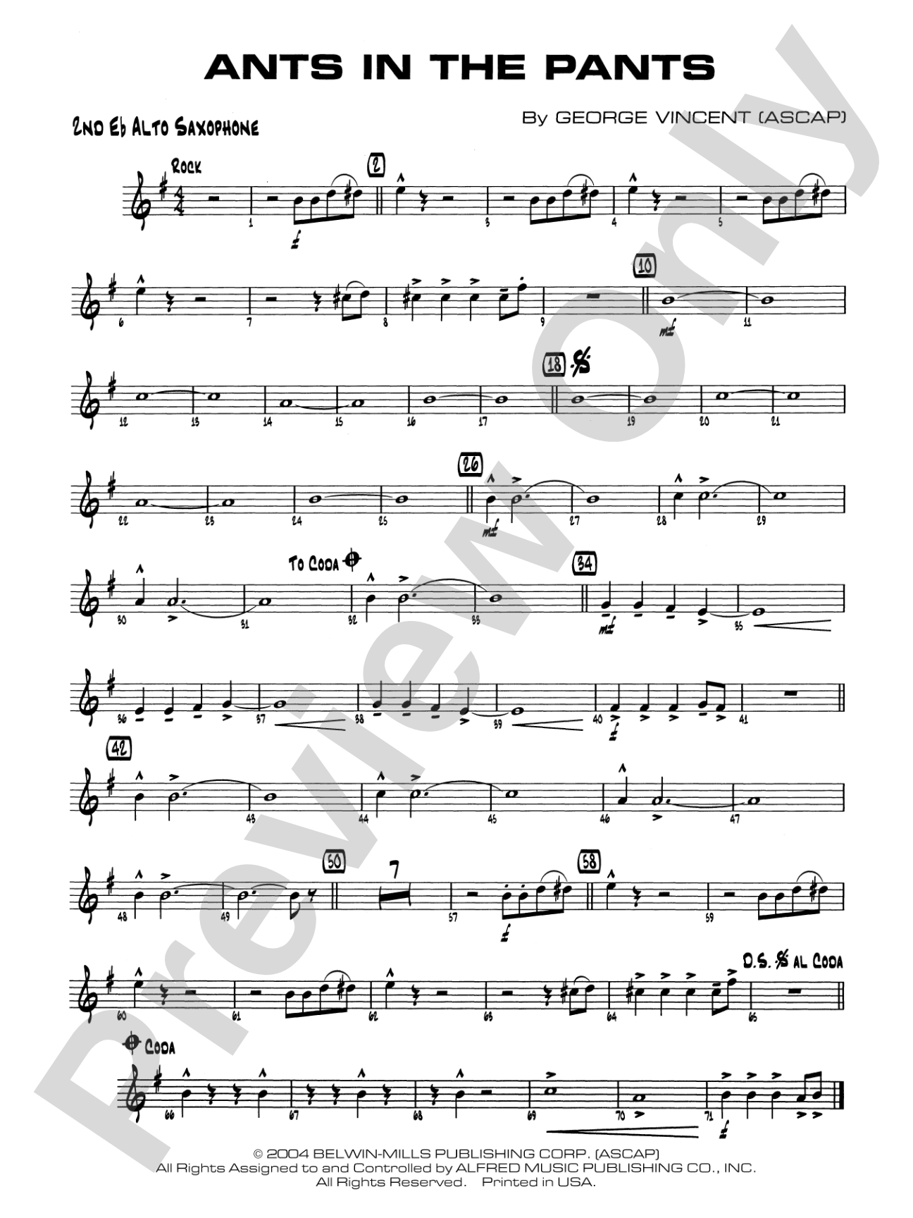 Ants in the Pants: 2nd E-flat Alto Saxophone