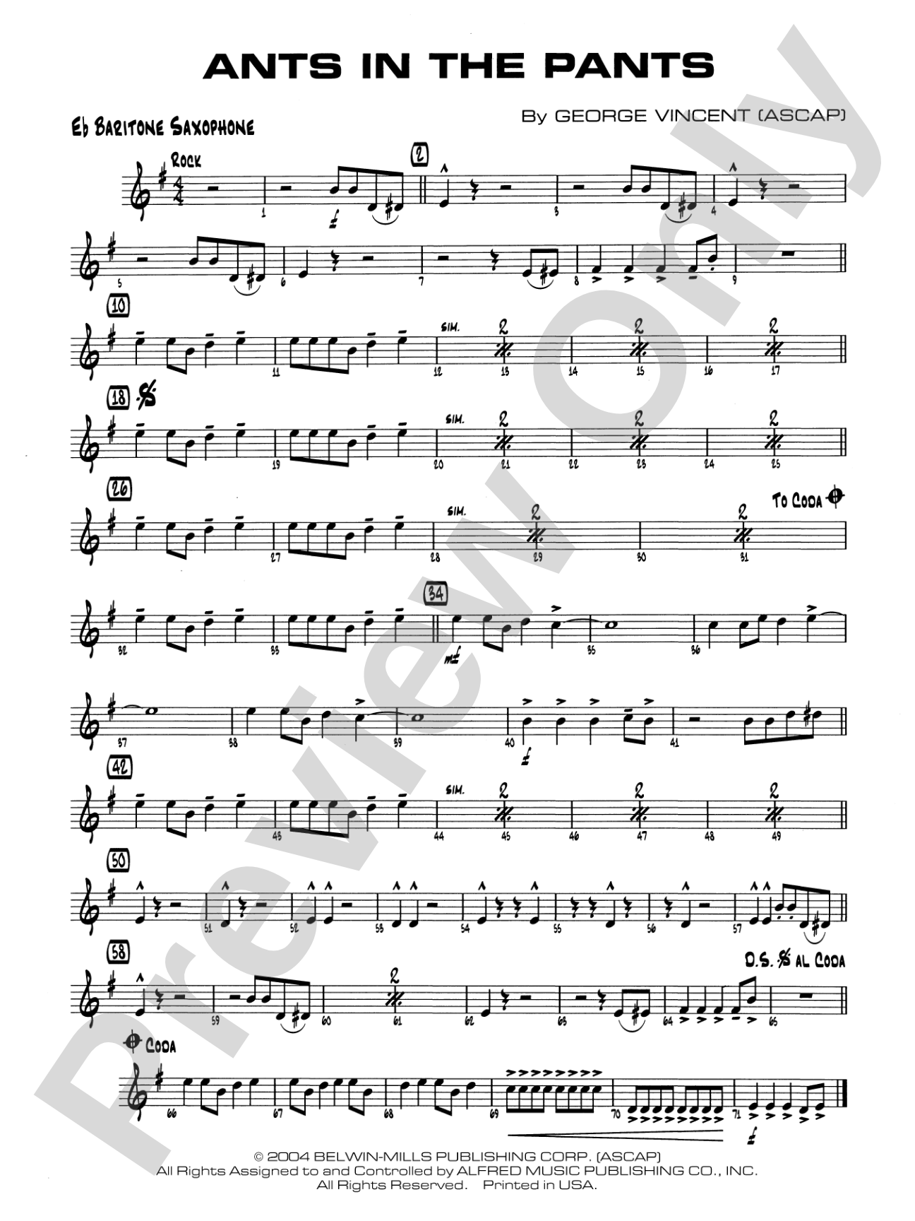 Ants in the Pants: E-flat Baritone Saxophone