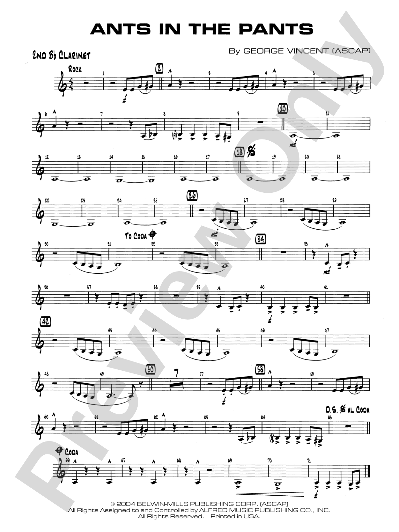 Ants in the Pants: 2nd B-flat Clarinet