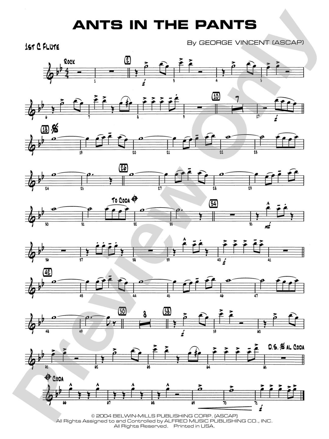 Ants in the Pants: Flute