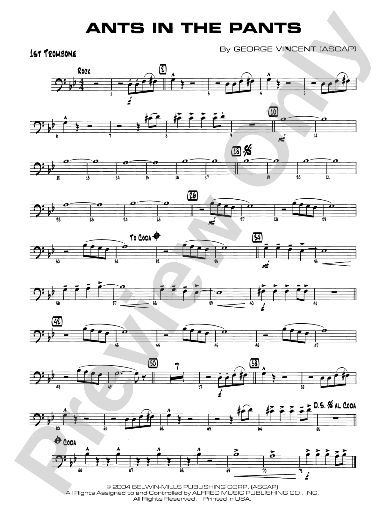 Ants in the Pants: 1st Trombone