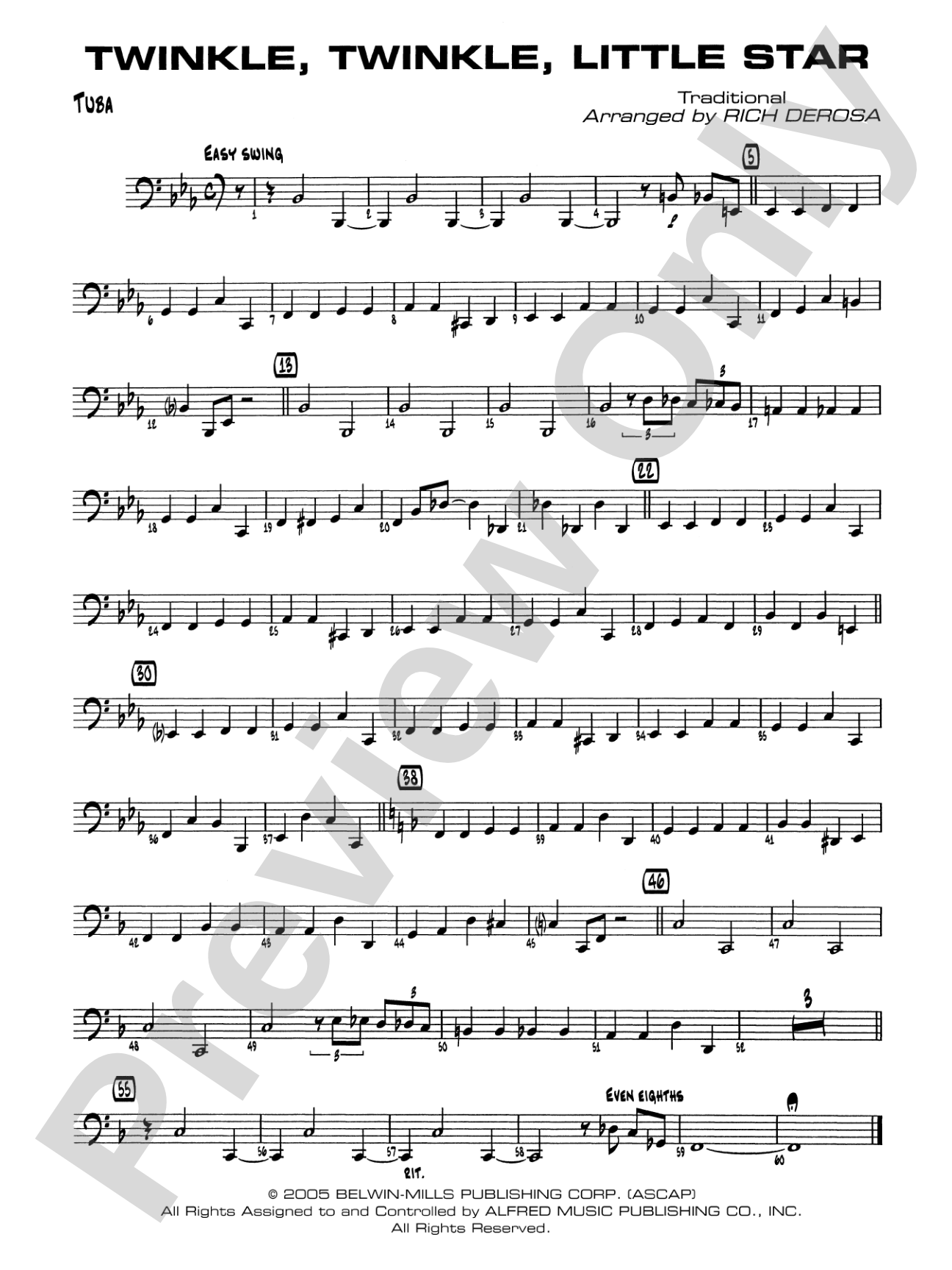 Twinkle, Twinkle Little Star: Tuba