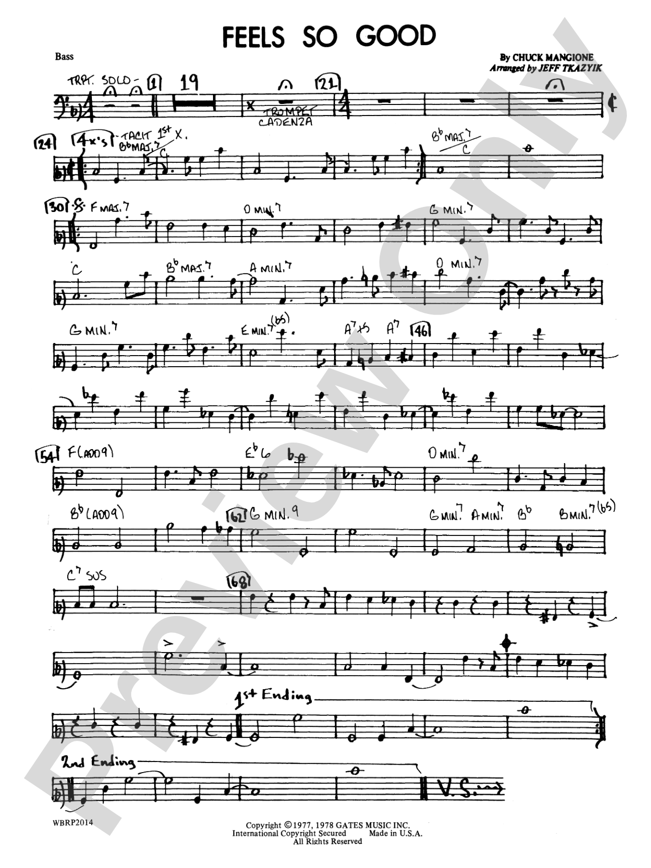 Feels So Good: String Bass