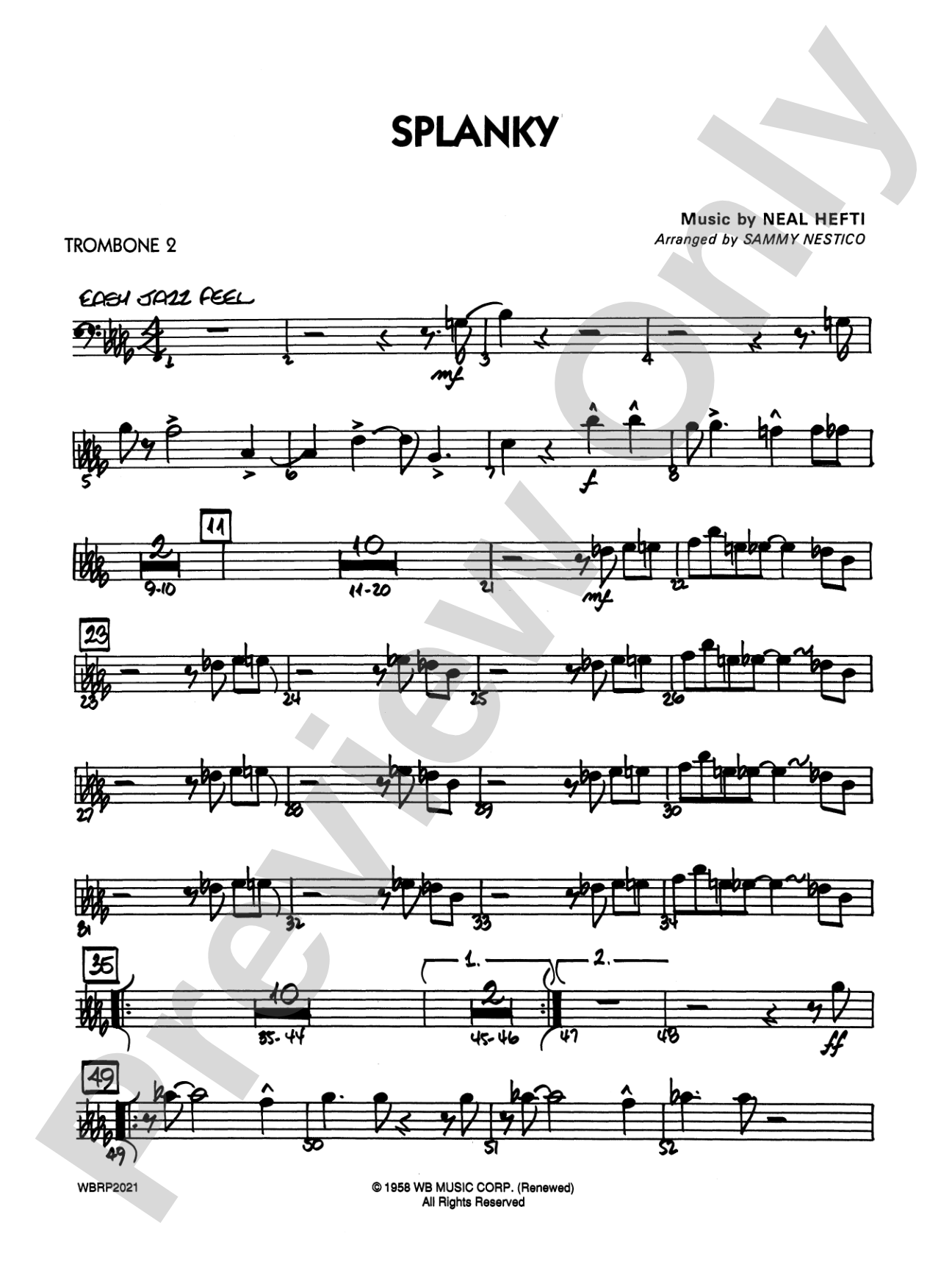 Splanky: 2nd Trombone