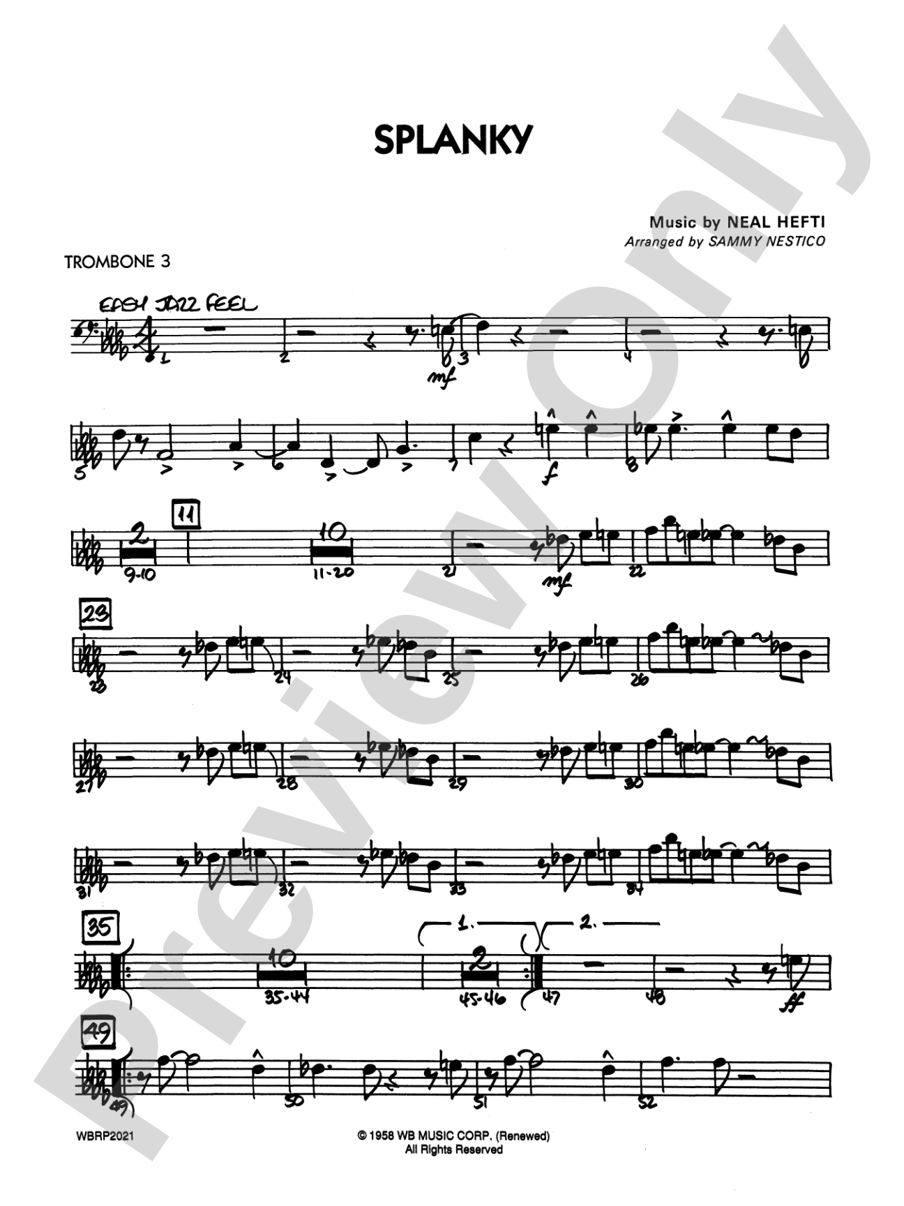 Splanky: 3rd Trombone