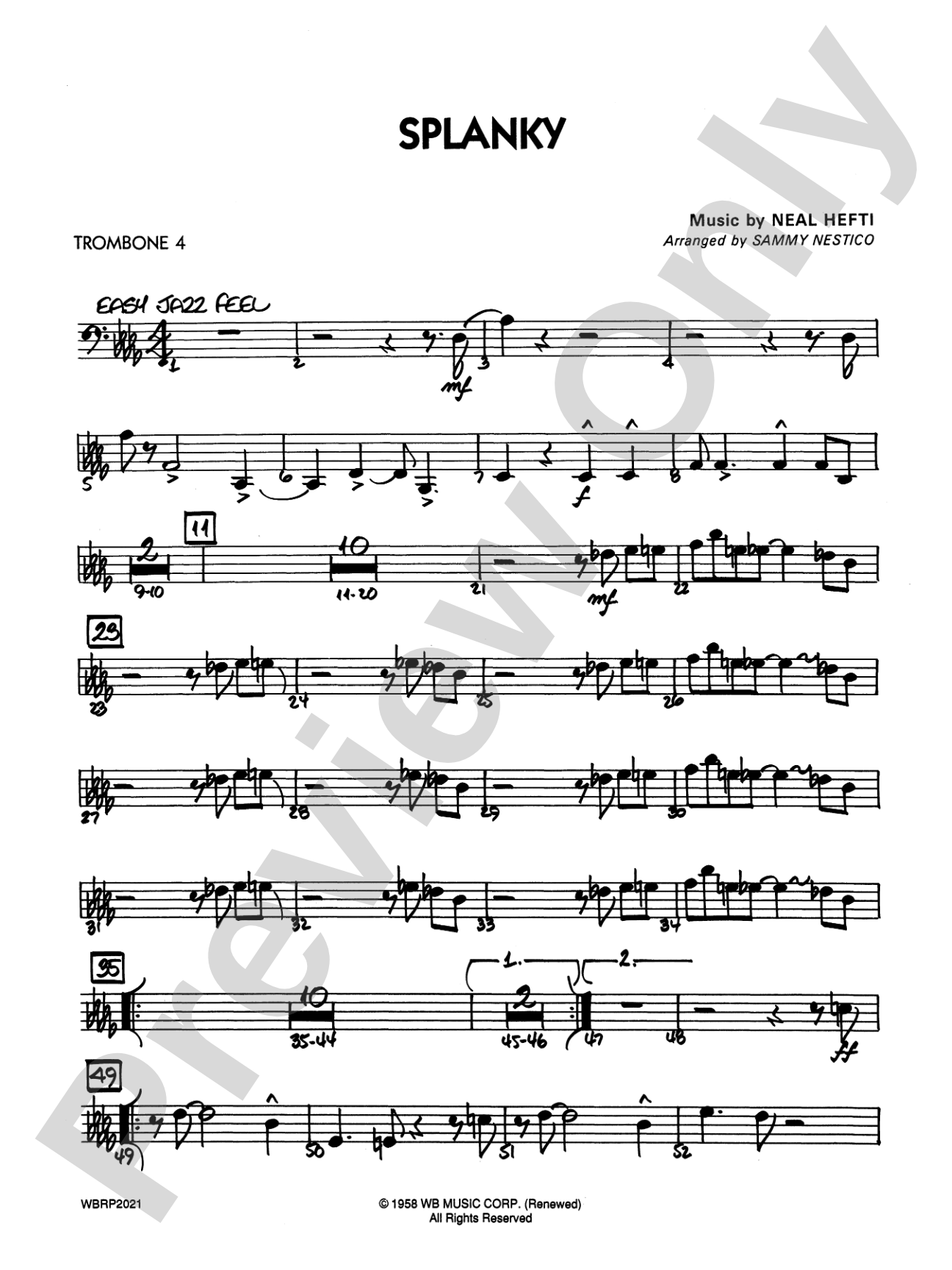 Splanky: 4th Trombone