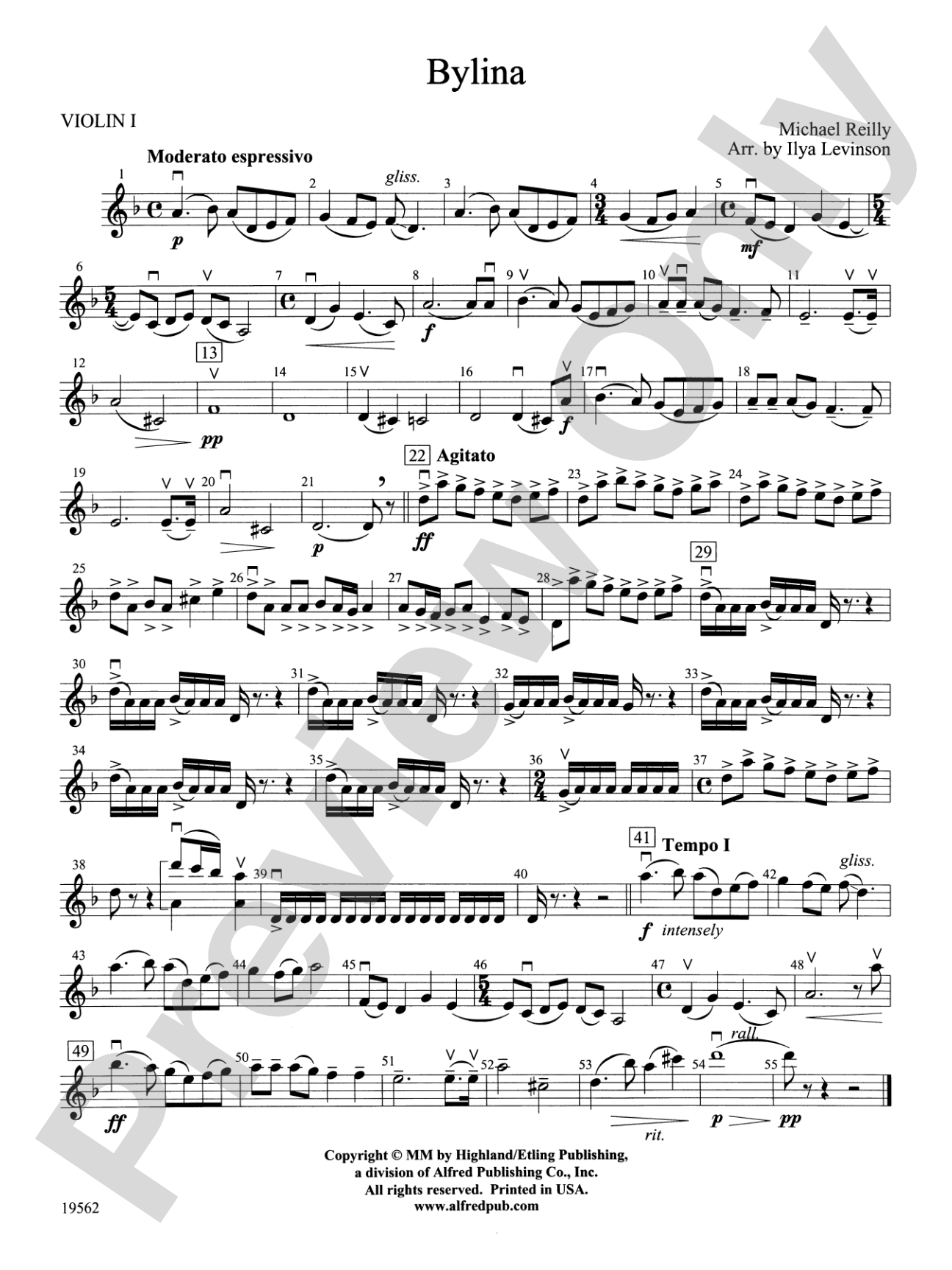 Bylina: 1st Violin