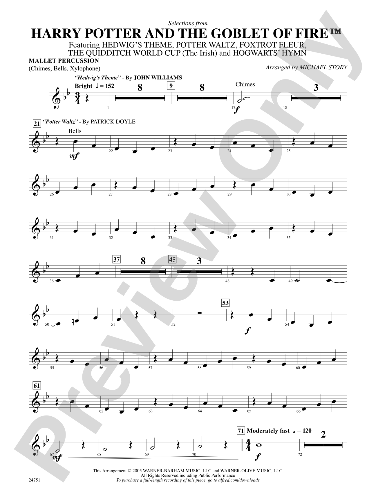 Harry Potter and the Goblet of Fire, Selections from: Mallets