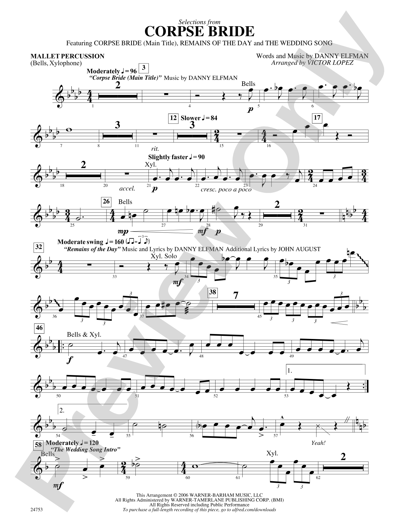 Corpse Bride, Selections from: Mallets