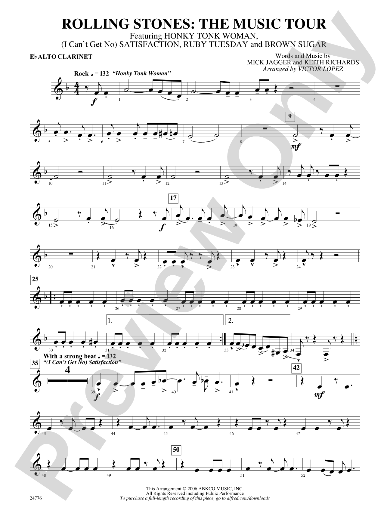 Rolling Stones: The Music Tour: E-flat Alto Clarinet