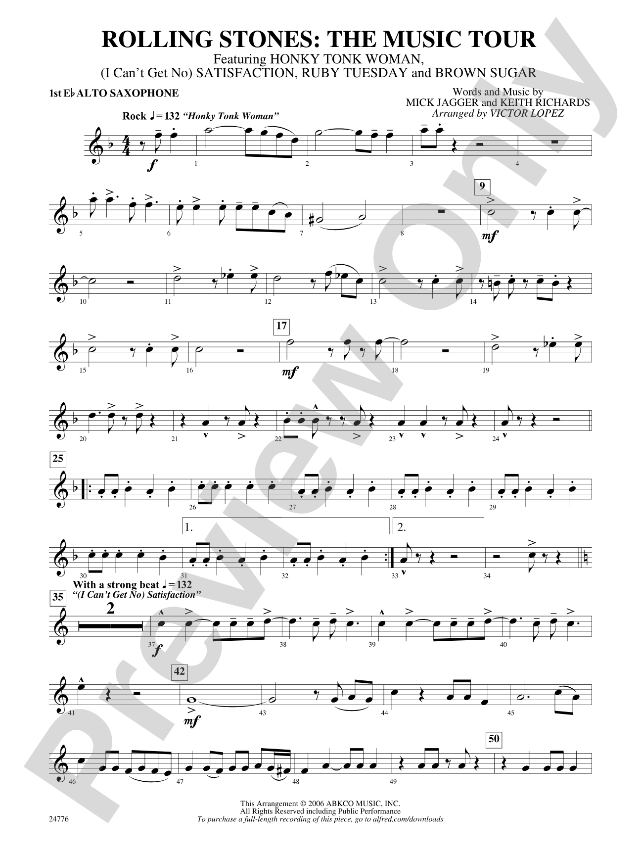 Rolling Stones: The Music Tour: E-flat Alto Saxophone