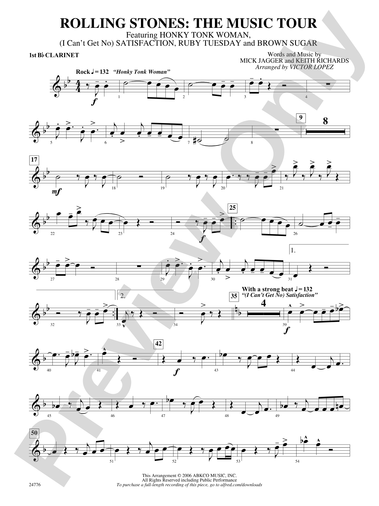 Rolling Stones: The Music Tour: 1st B-flat Clarinet
