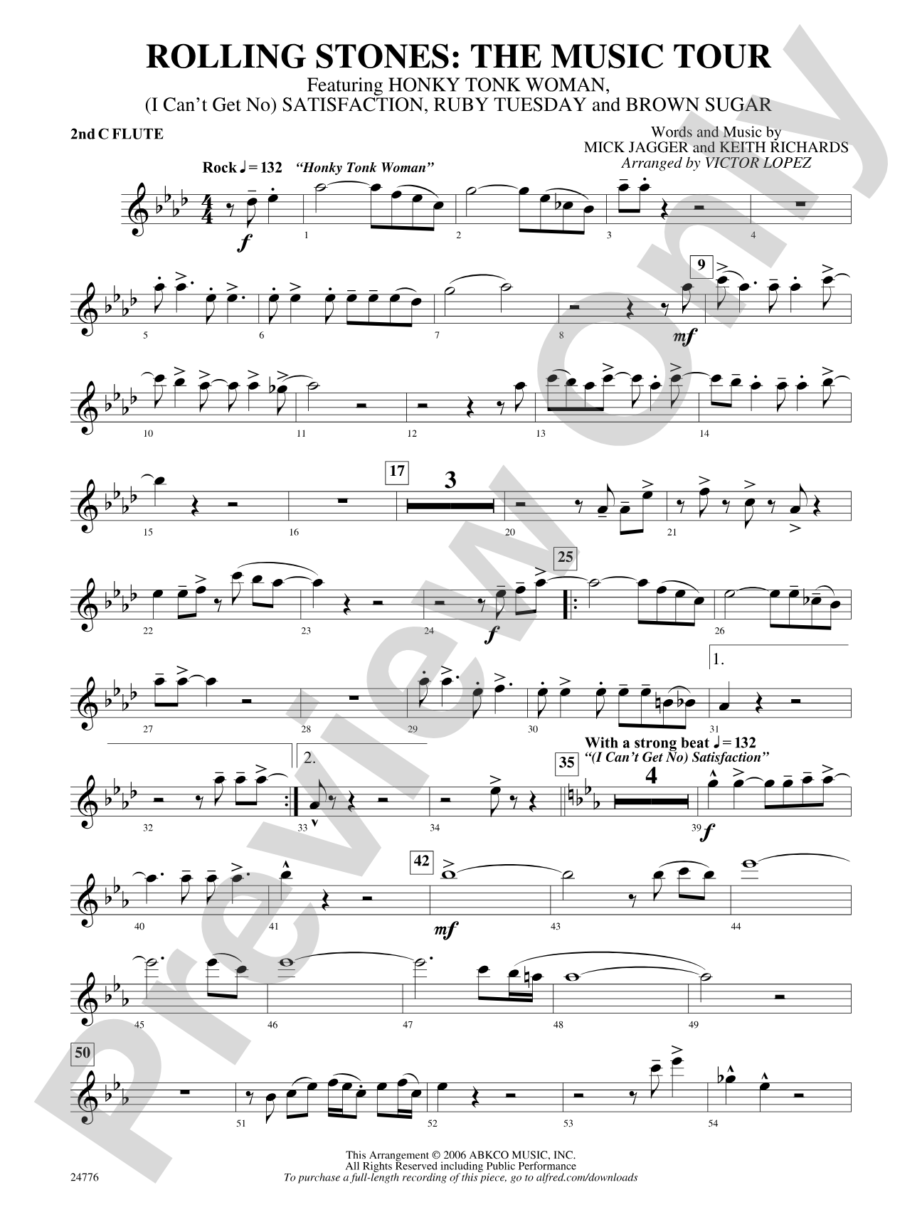 Rolling Stones: The Music Tour: 2nd Flute