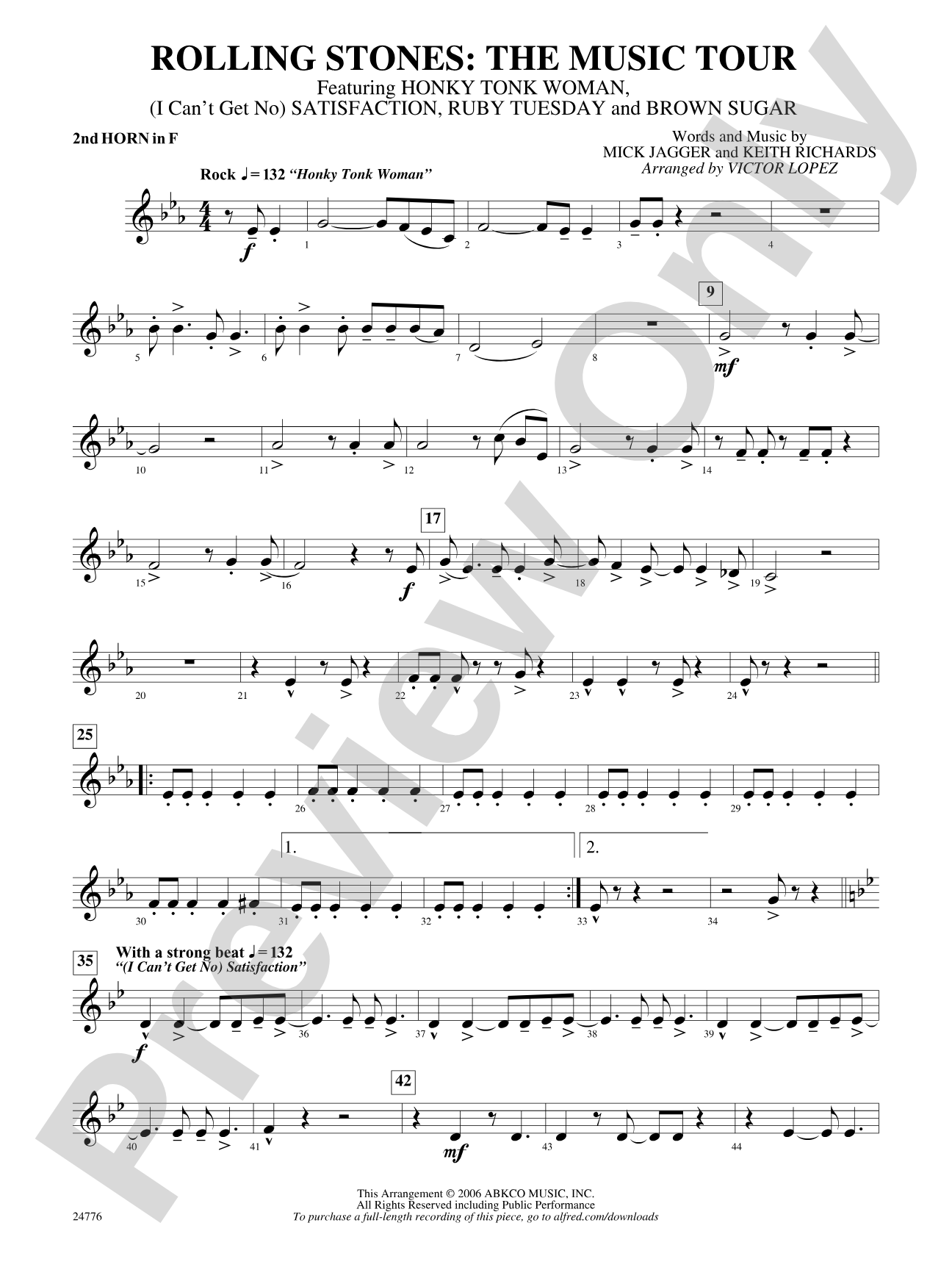 Rolling Stones: The Music Tour: 2nd F Horn
