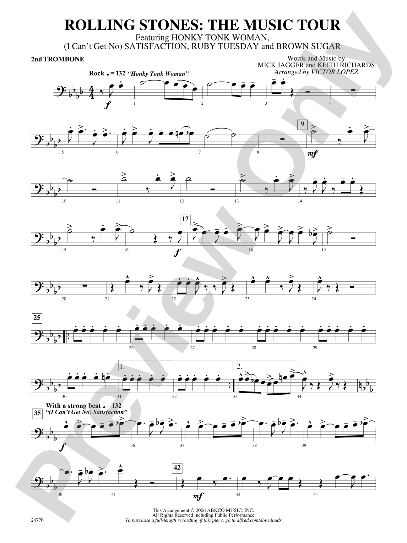 Rolling Stones: The Music Tour: 2nd Trombone