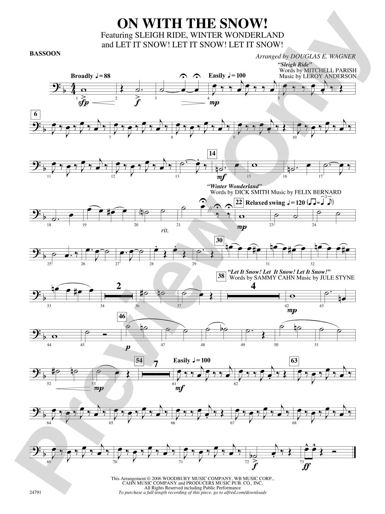 On with the Snow!: Bassoon