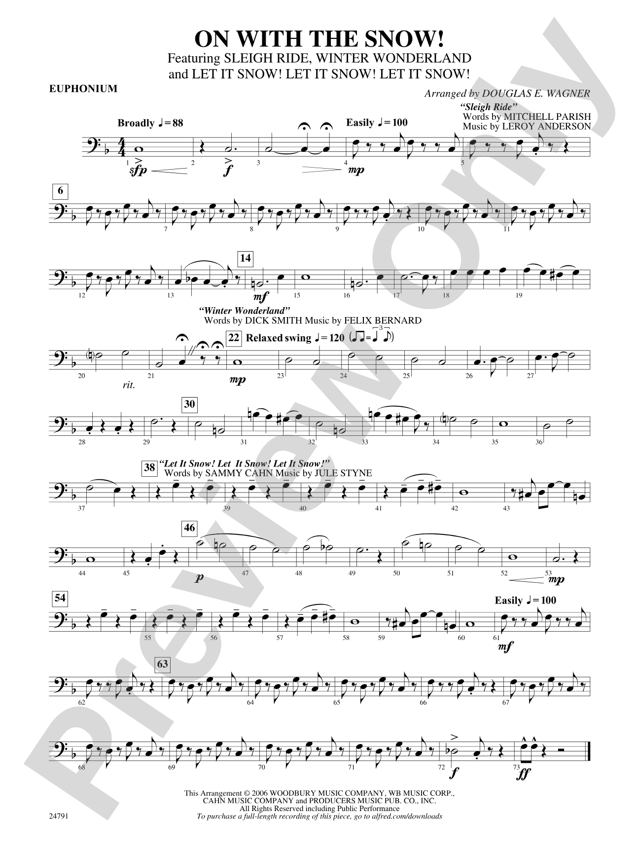 On with the Snow!: Baritone B.C.