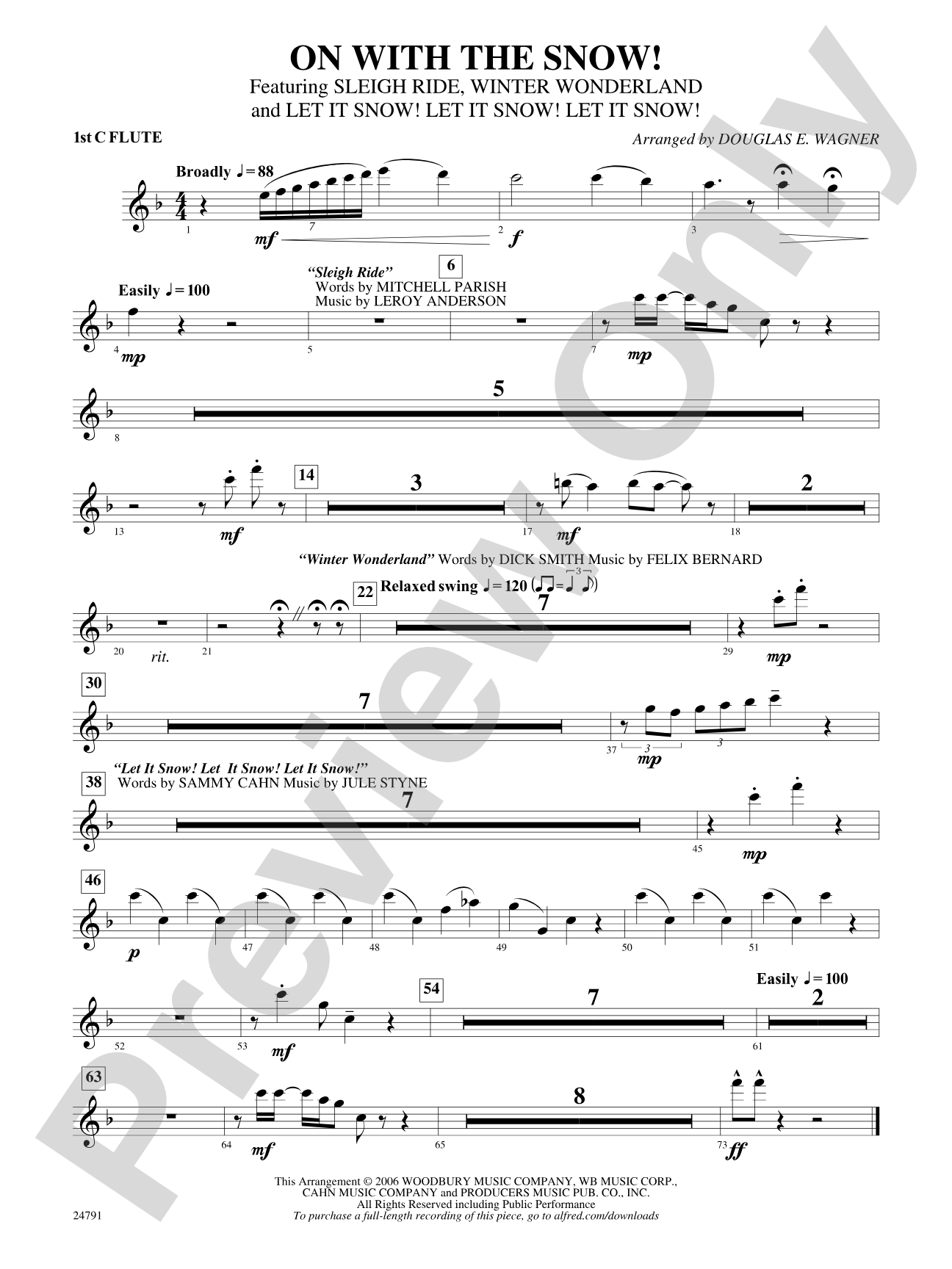 On with the Snow!: Flute