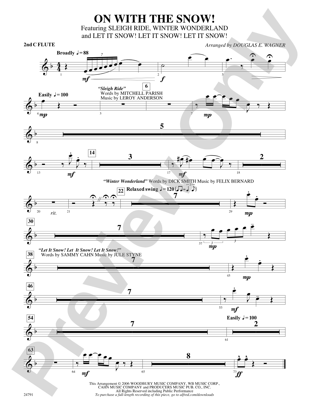 On with the Snow!: 2nd Flute