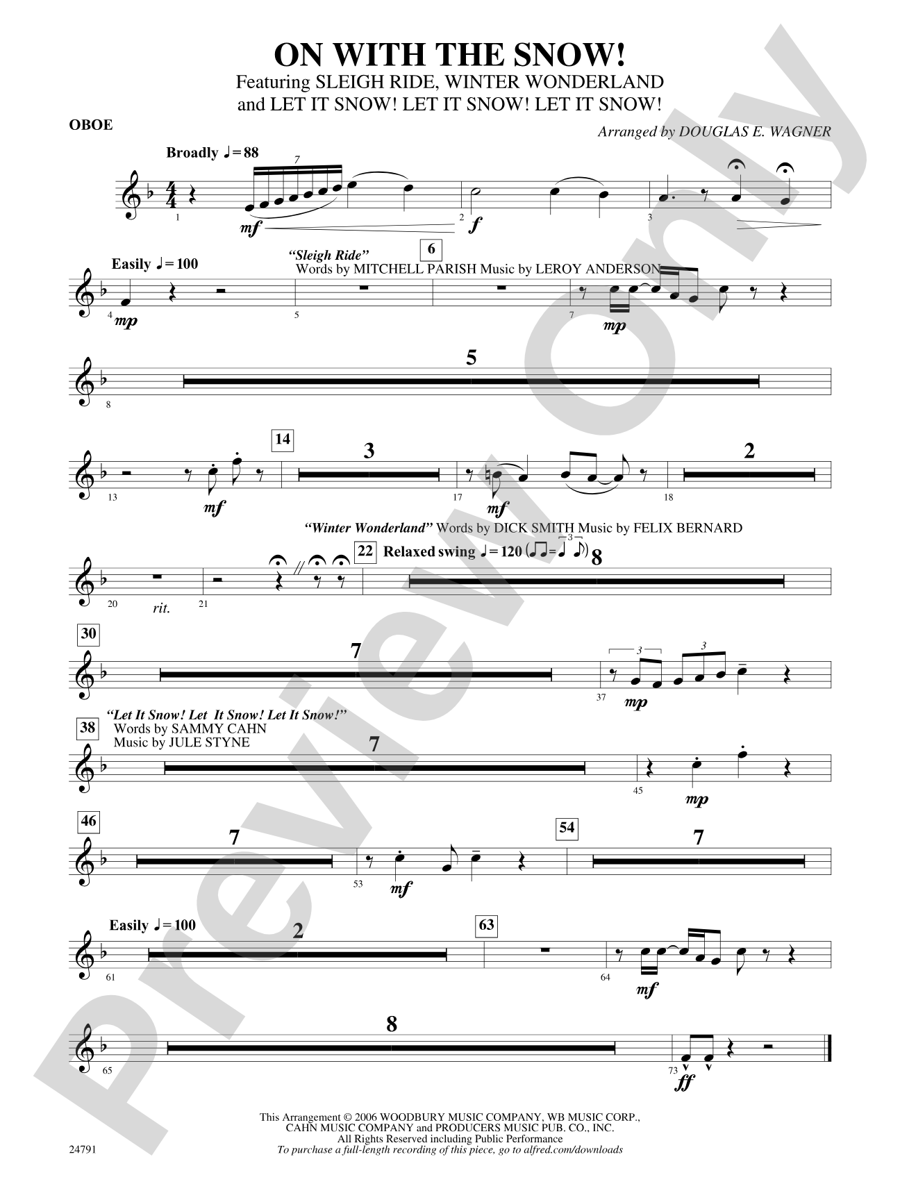 On with the Snow!: Oboe