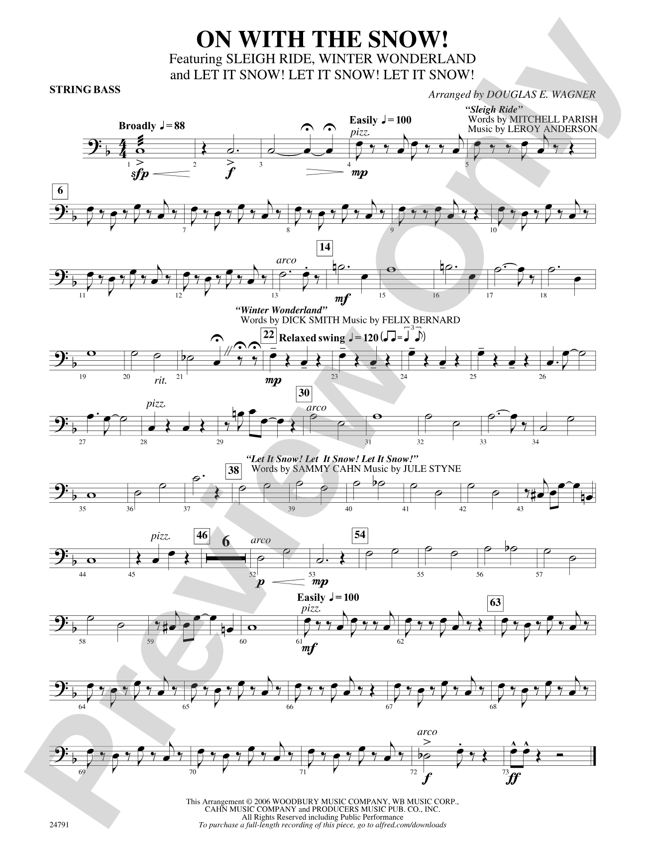 On with the Snow!: String Bass