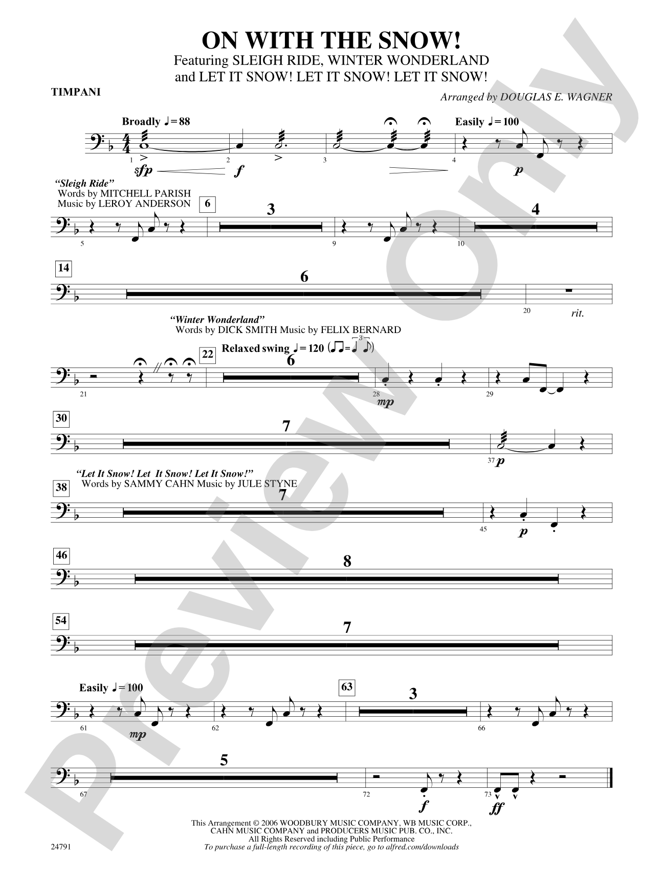 On with the Snow!: Timpani