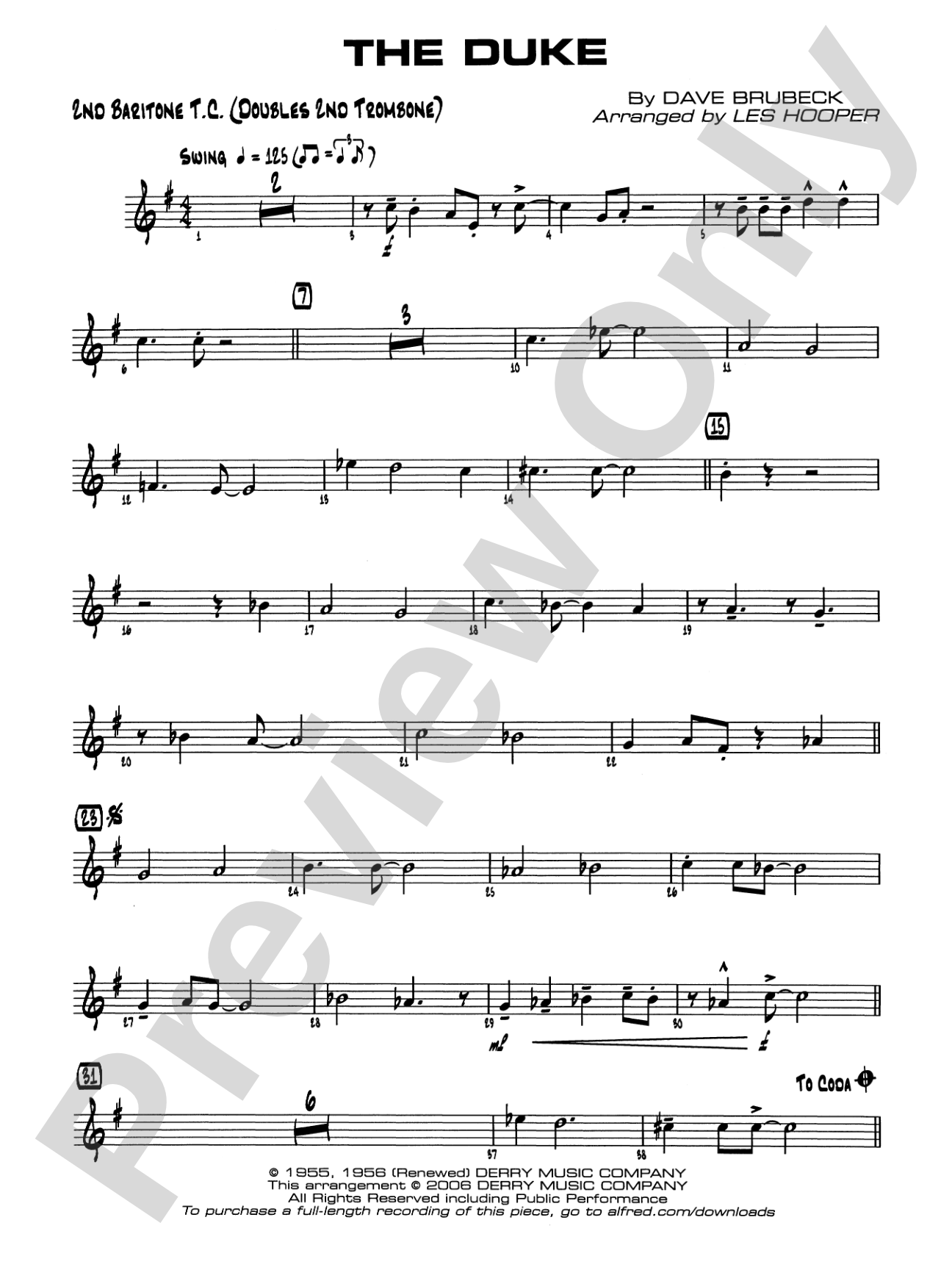 The Duke: 2nd Baritone T.C.