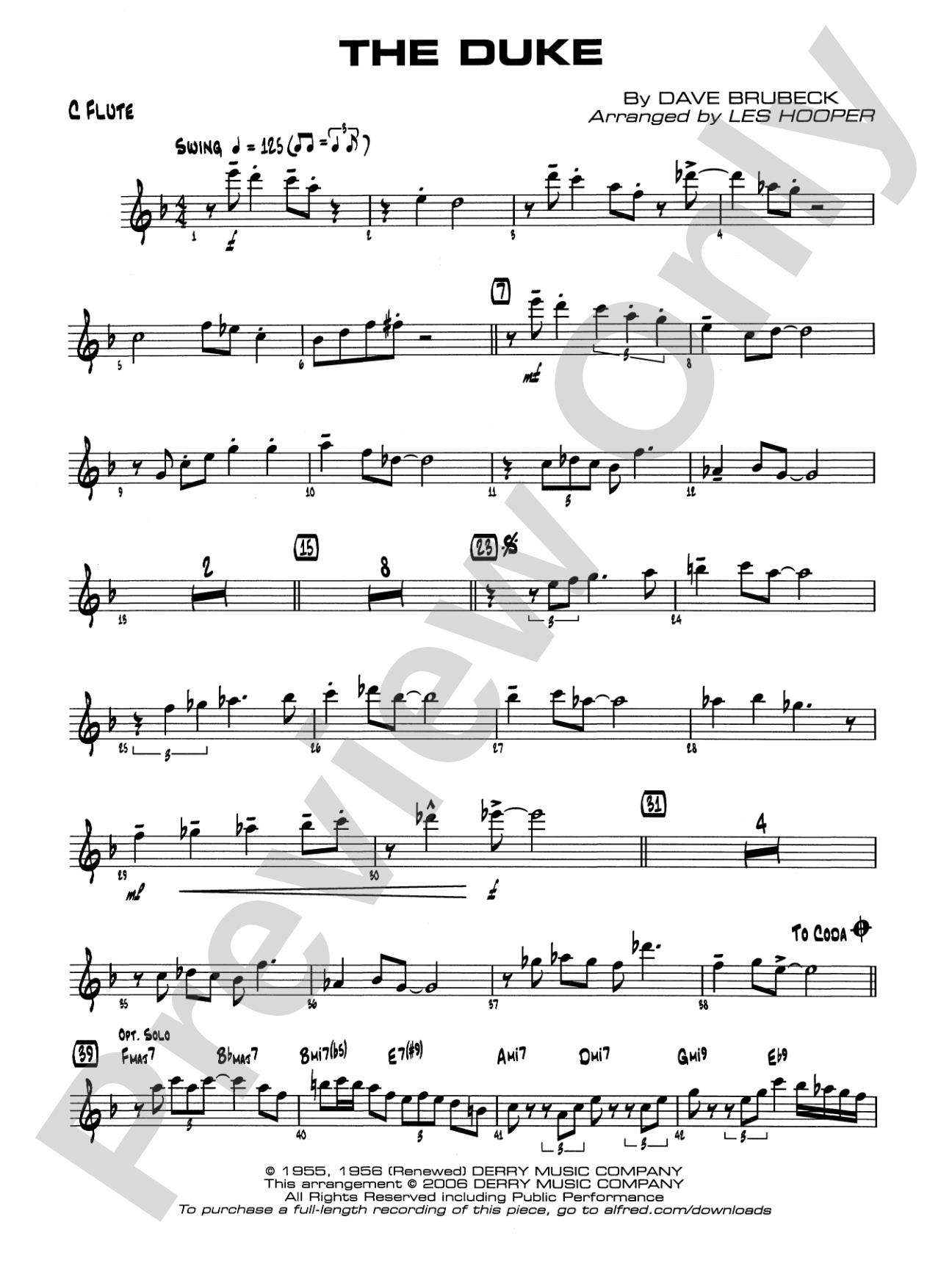 The Duke: Flute