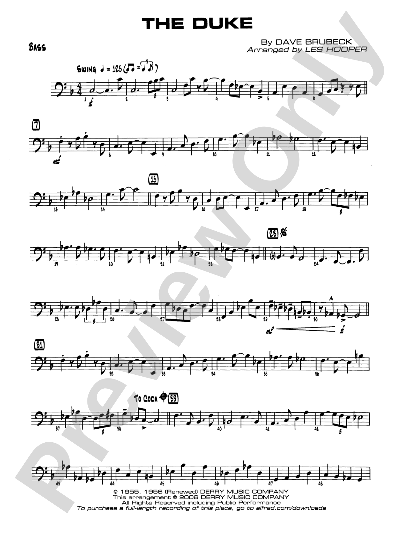 The Duke: String Bass