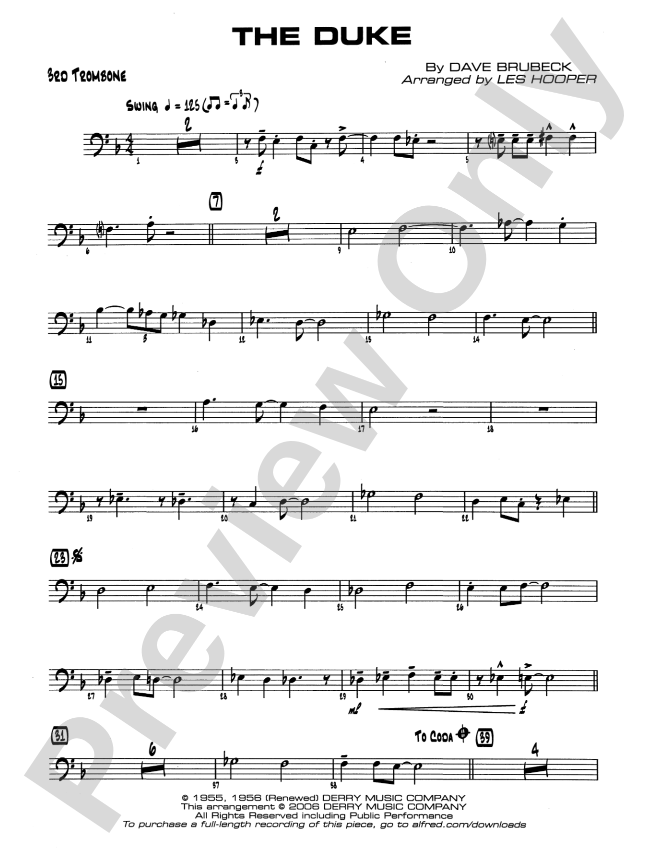 The Duke: 3rd Trombone