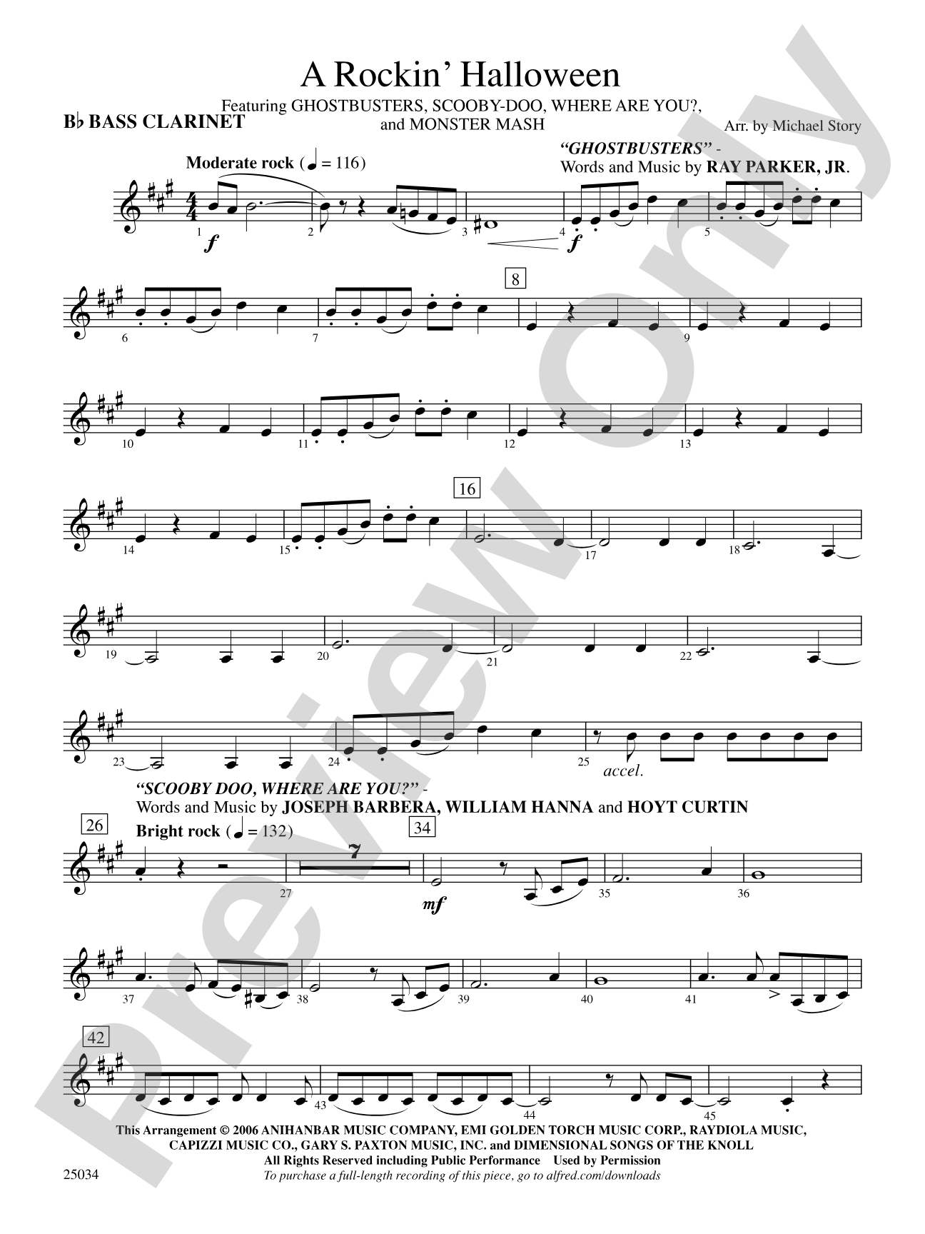 A Rockin' Halloween: B-flat Bass Clarinet