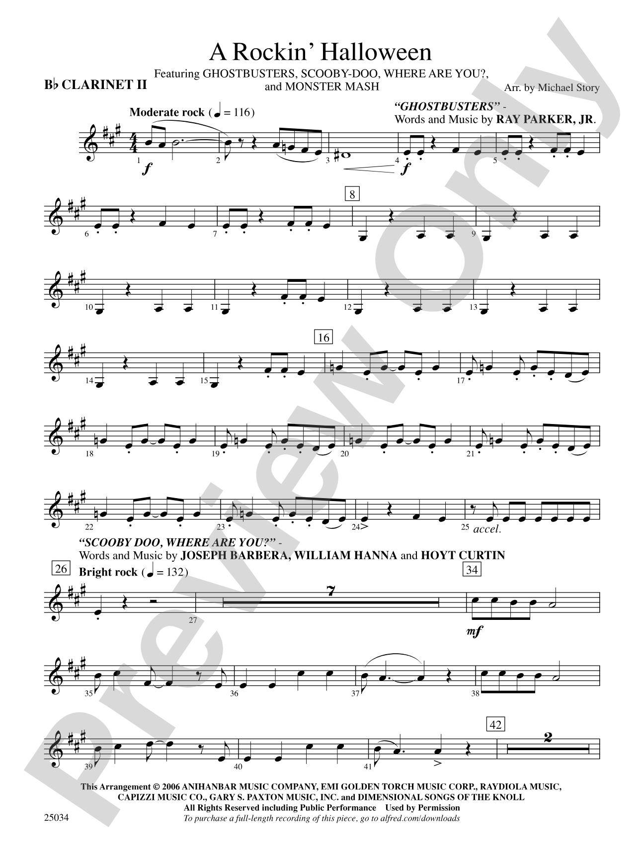 A Rockin' Halloween: 2nd B-flat Clarinet