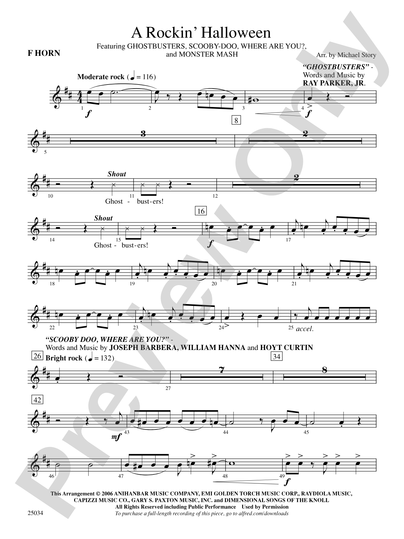 A Rockin' Halloween: 1st F Horn