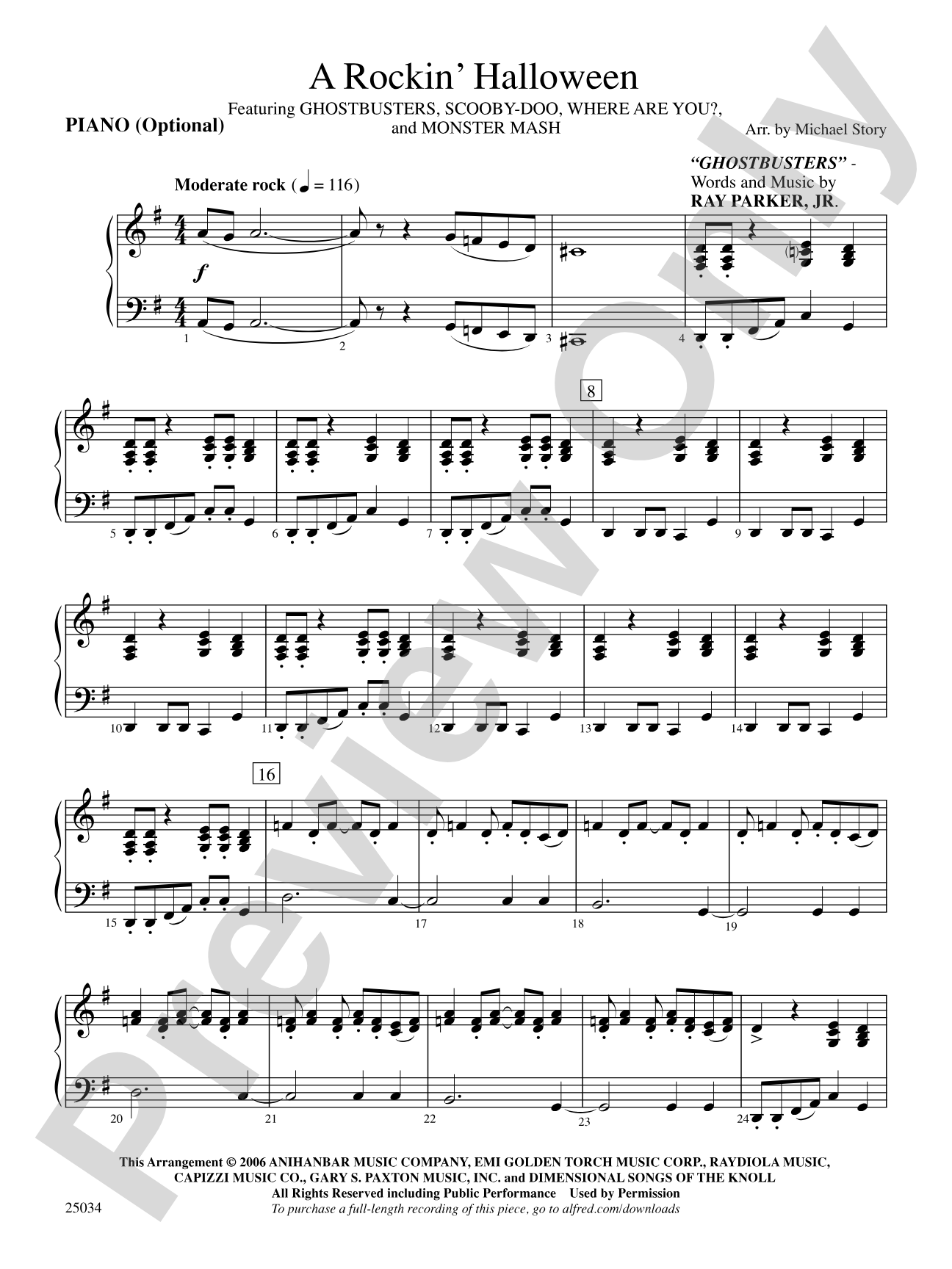 A Rockin' Halloween: Piano Accompaniment