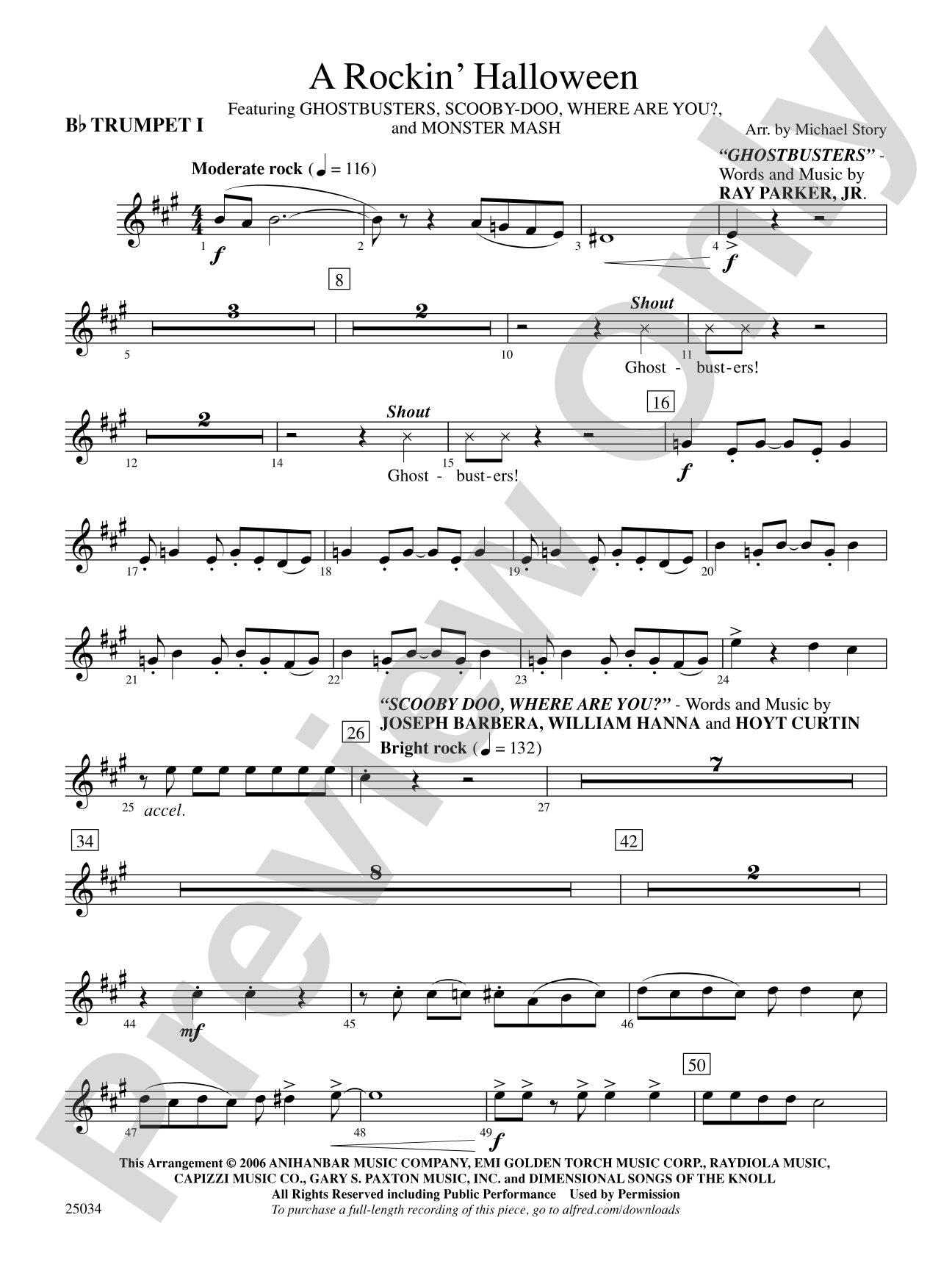 A Rockin' Halloween: 1st B-flat Trumpet