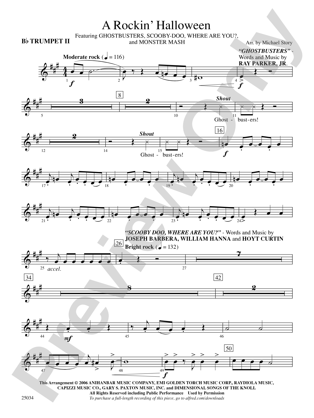 A Rockin' Halloween: 2nd B-flat Trumpet