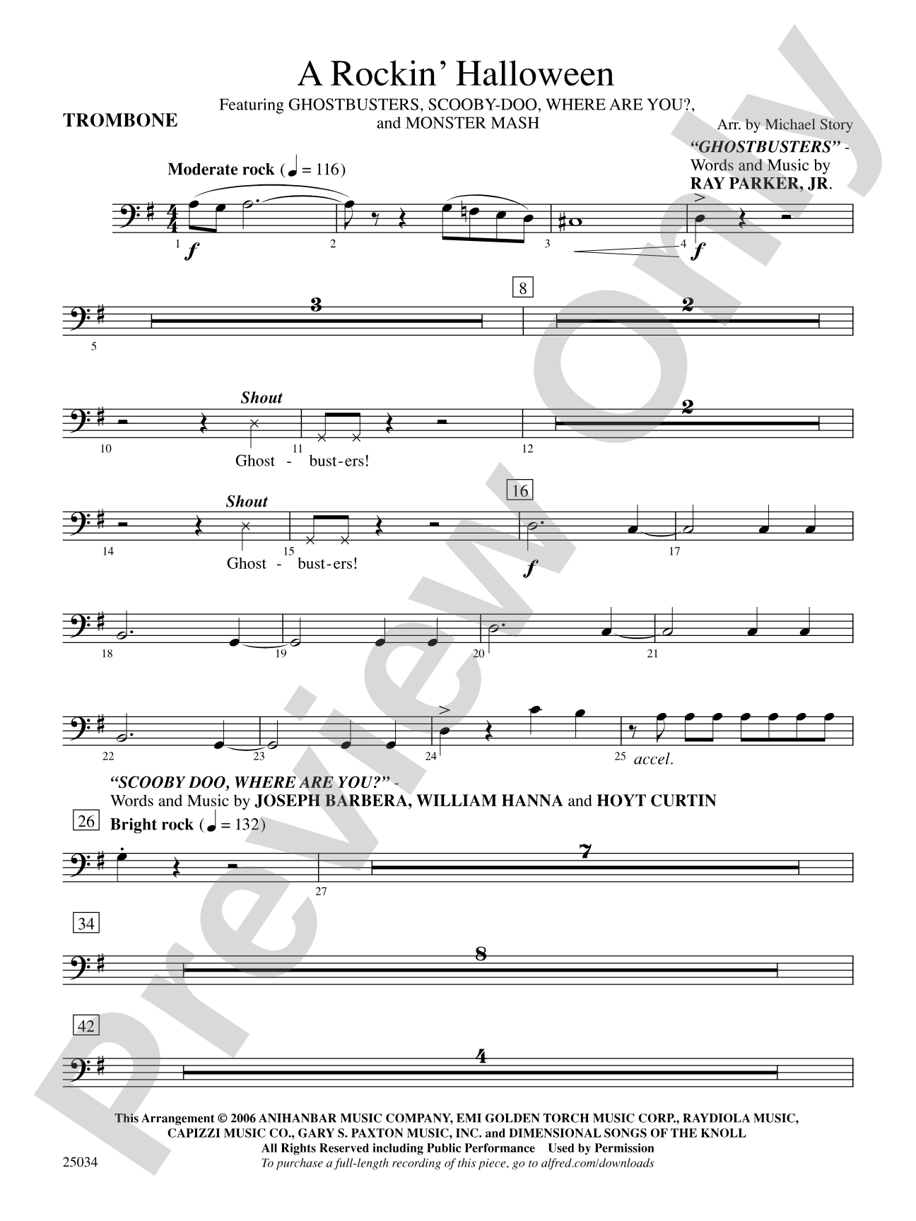 A Rockin' Halloween: 1st Trombone