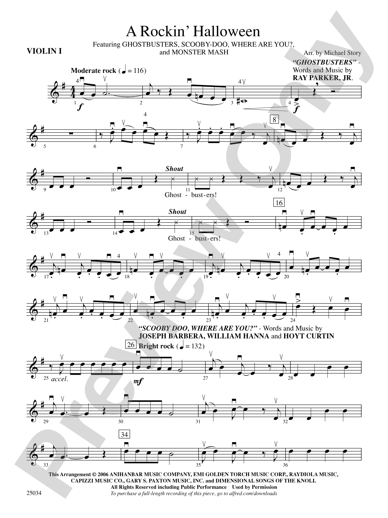 A Rockin' Halloween: 1st Violin