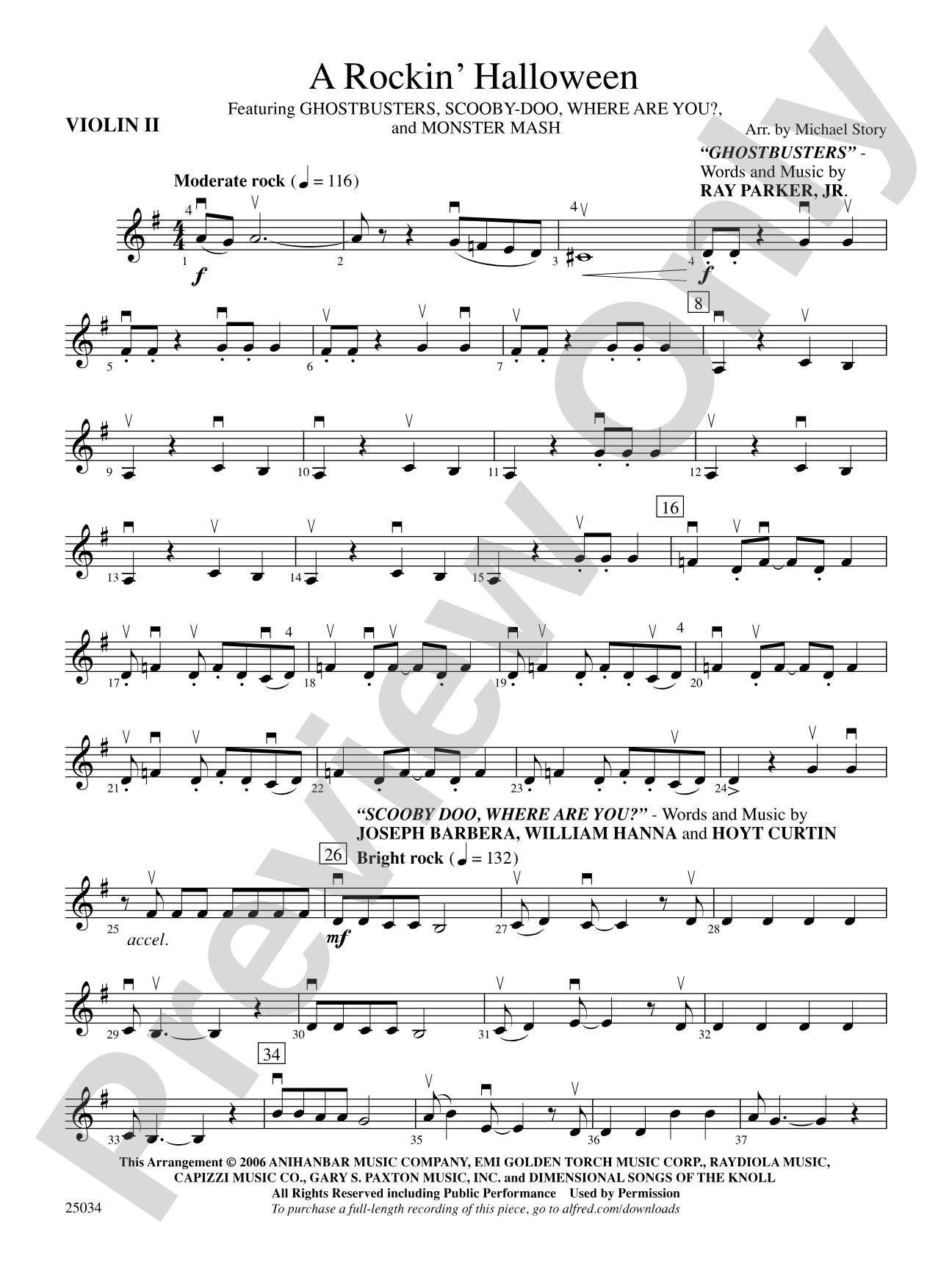 A Rockin' Halloween: 2nd Violin