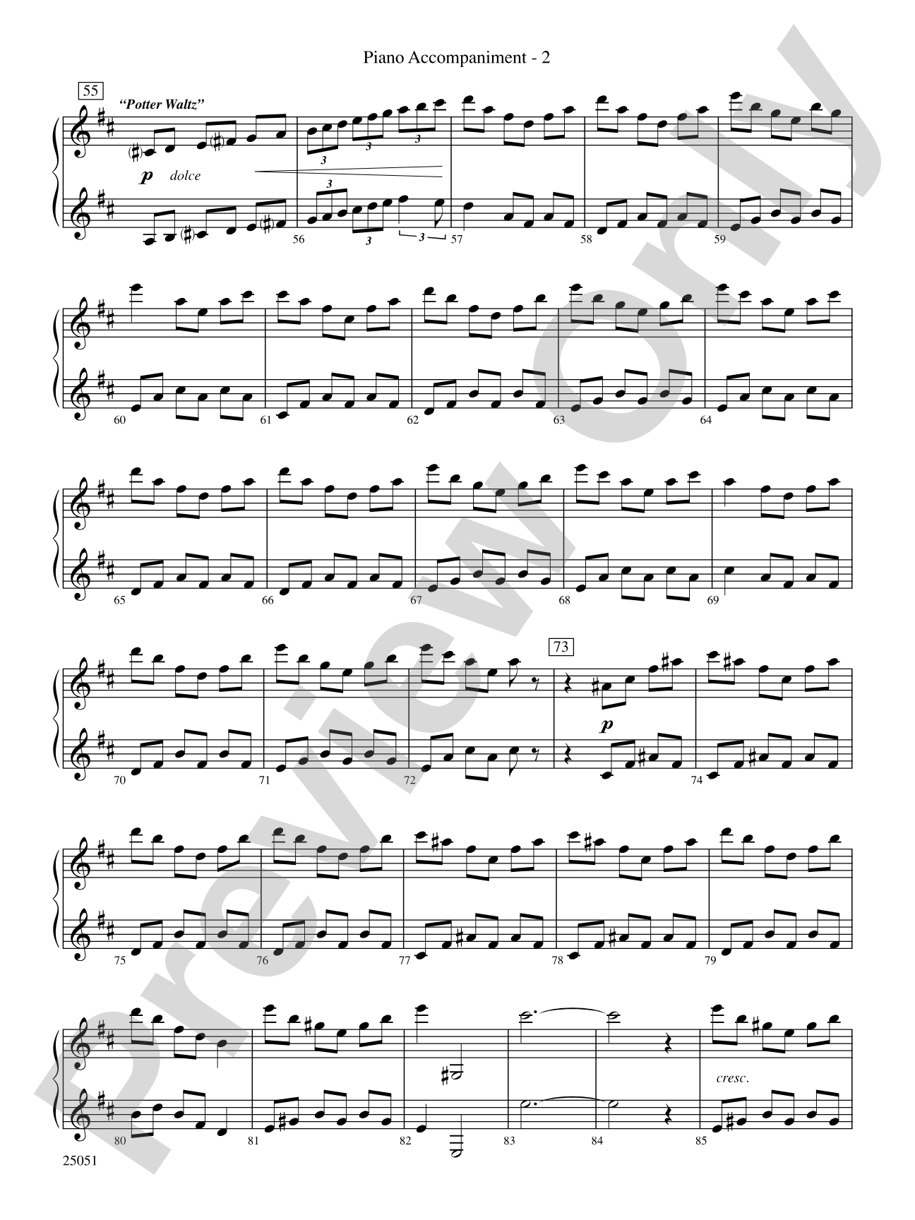 Harry Potter and the Goblet of Fire,™ Concert Suite from: Piano Accompaniment