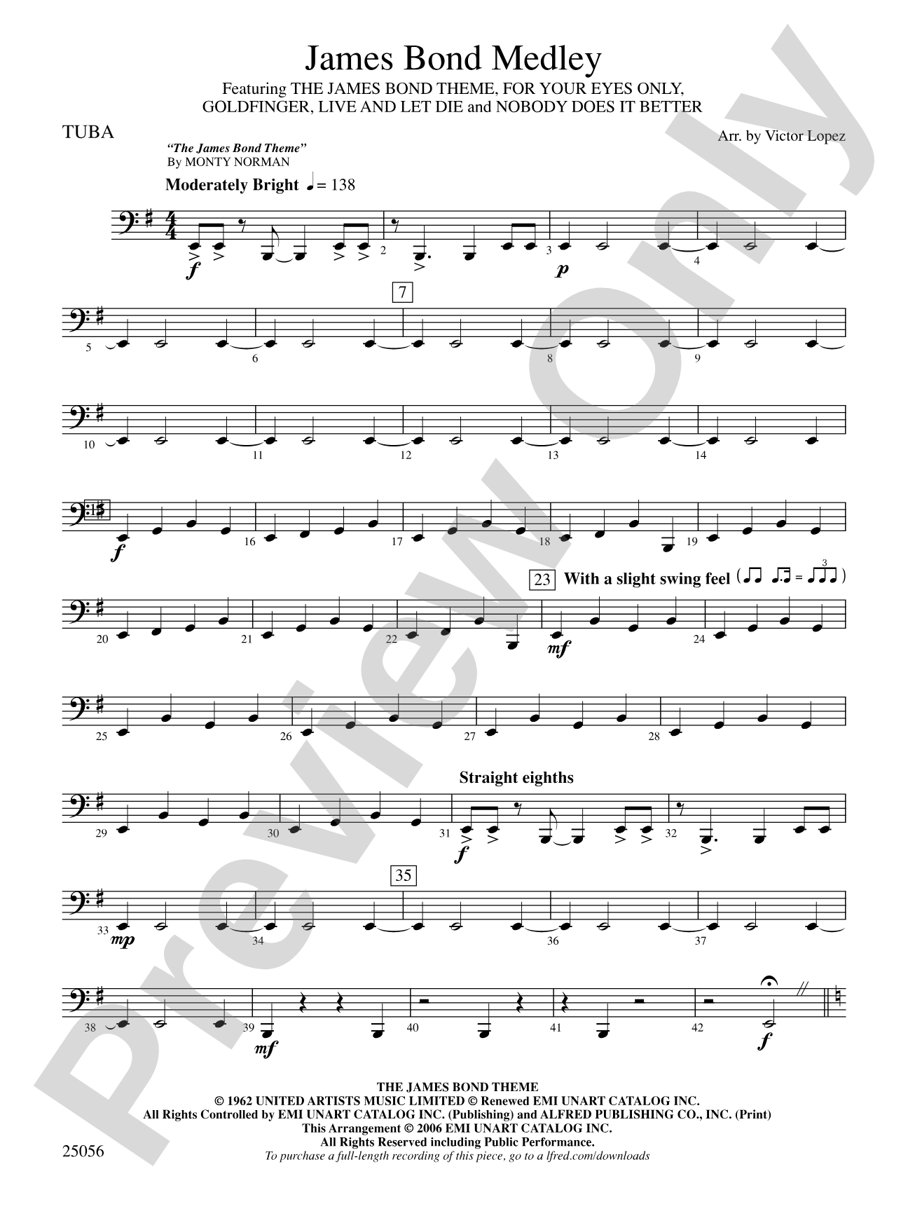 James Bond Medley: Tuba