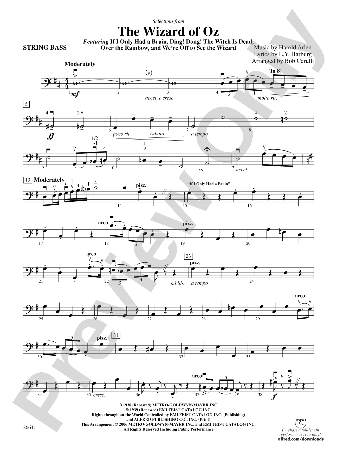 The Wizard of Oz: String Bass