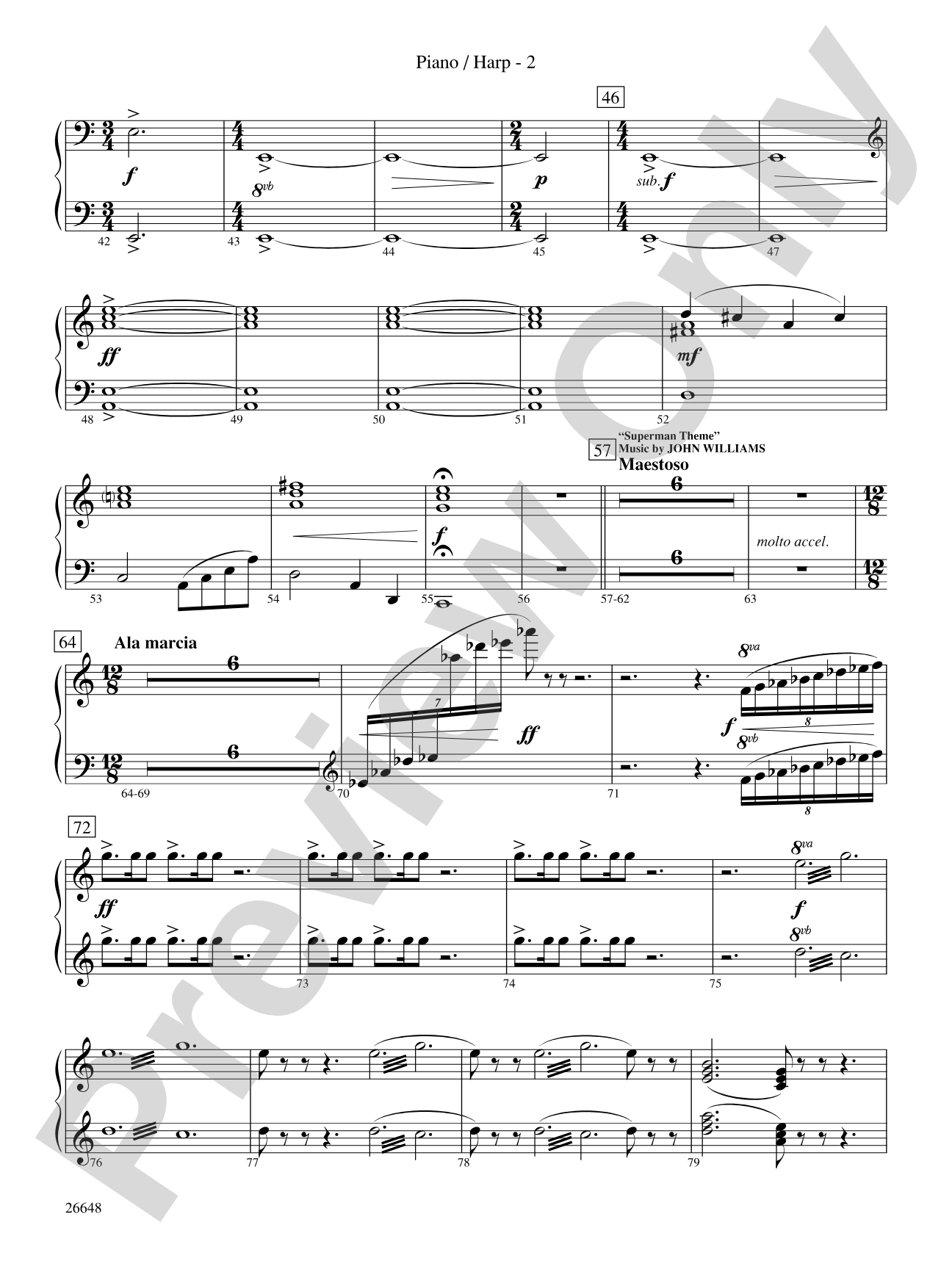 Superman Returns: Piano Accompaniment