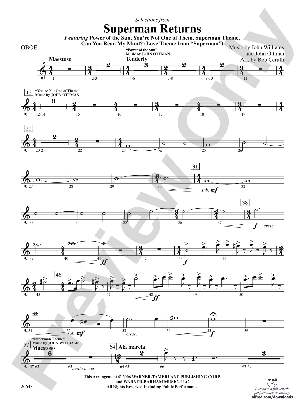 Superman Returns: Oboe