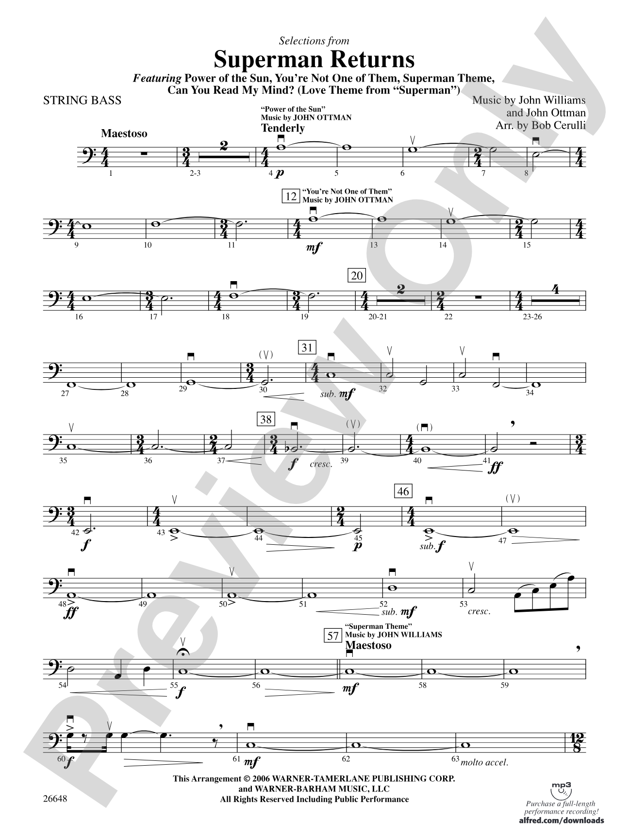 Superman Returns: String Bass