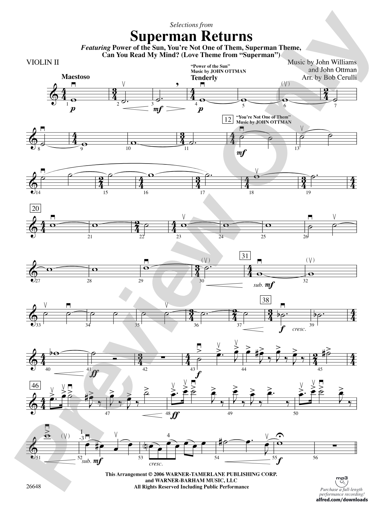 Superman Returns: 2nd Violin