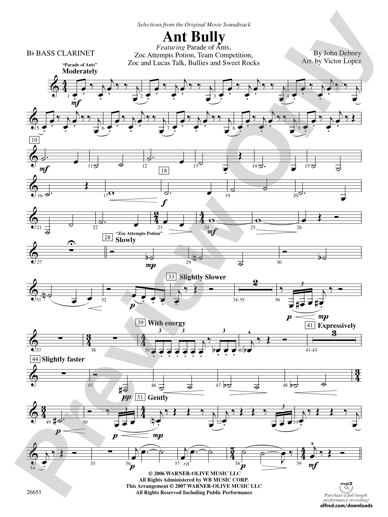 The Ant Bully: B-flat Bass Clarinet
